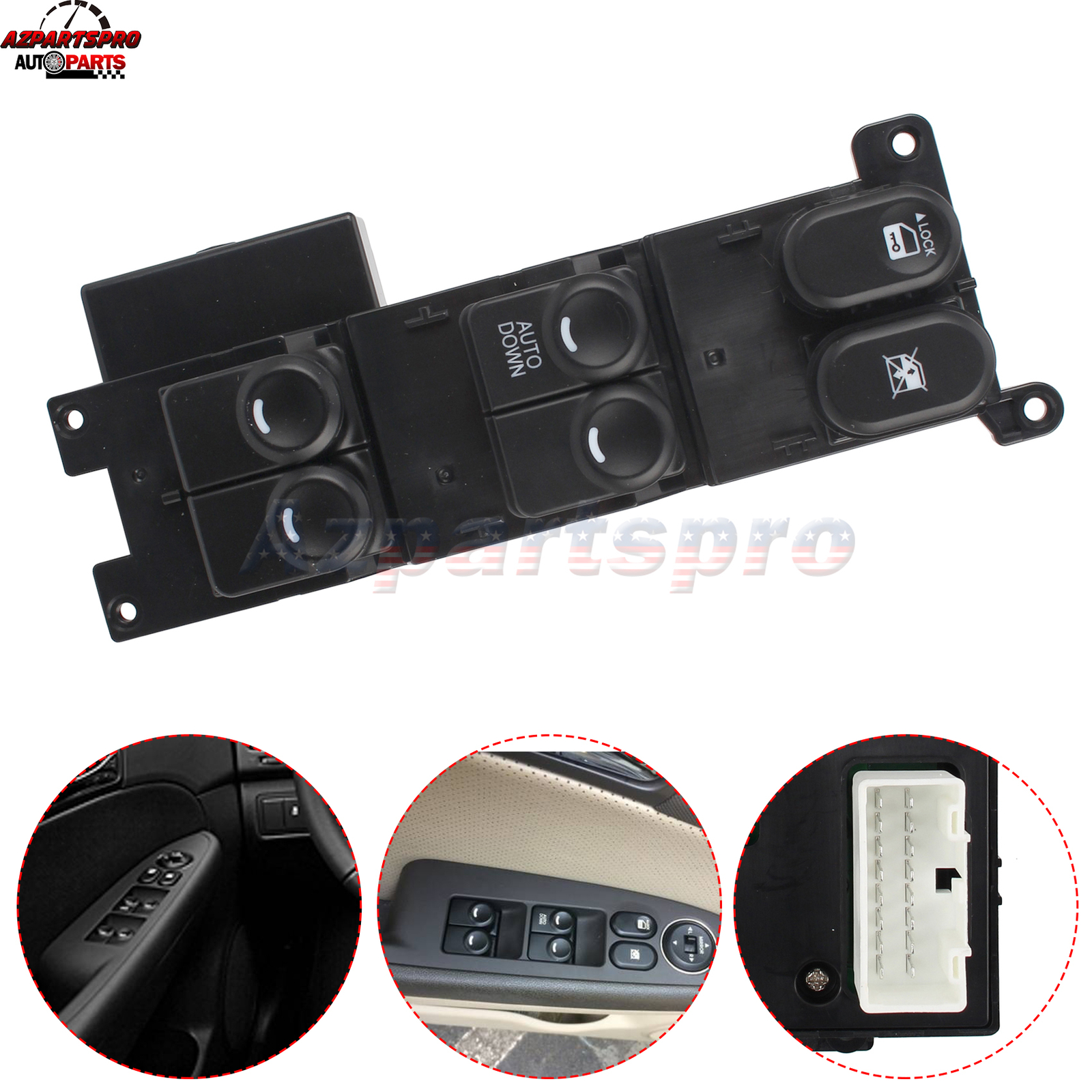 Master Power Window Switch for 2008 2009 2010 2011 2012 Hyundai Elantra Touring