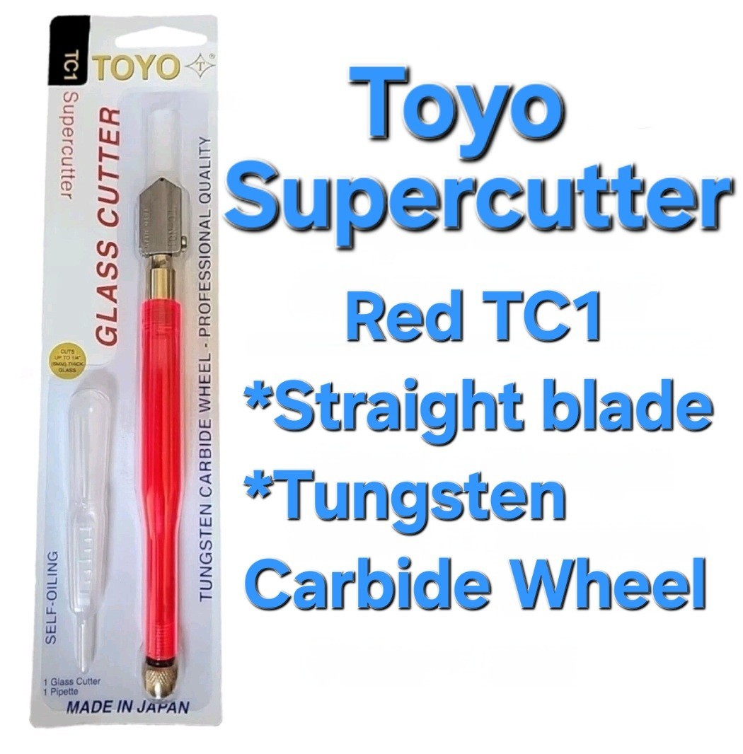 Toyo TC1 RED SuperCutter Glass Cutter Red BRAND NEW IN RETIAL PACKAGE