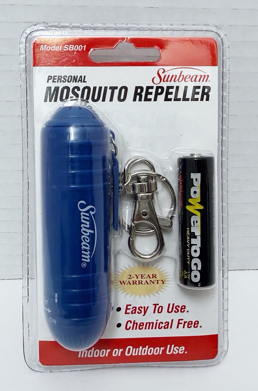 Sunbeam Personal Mosquito Repeller Sealed In Original Package Model SB001