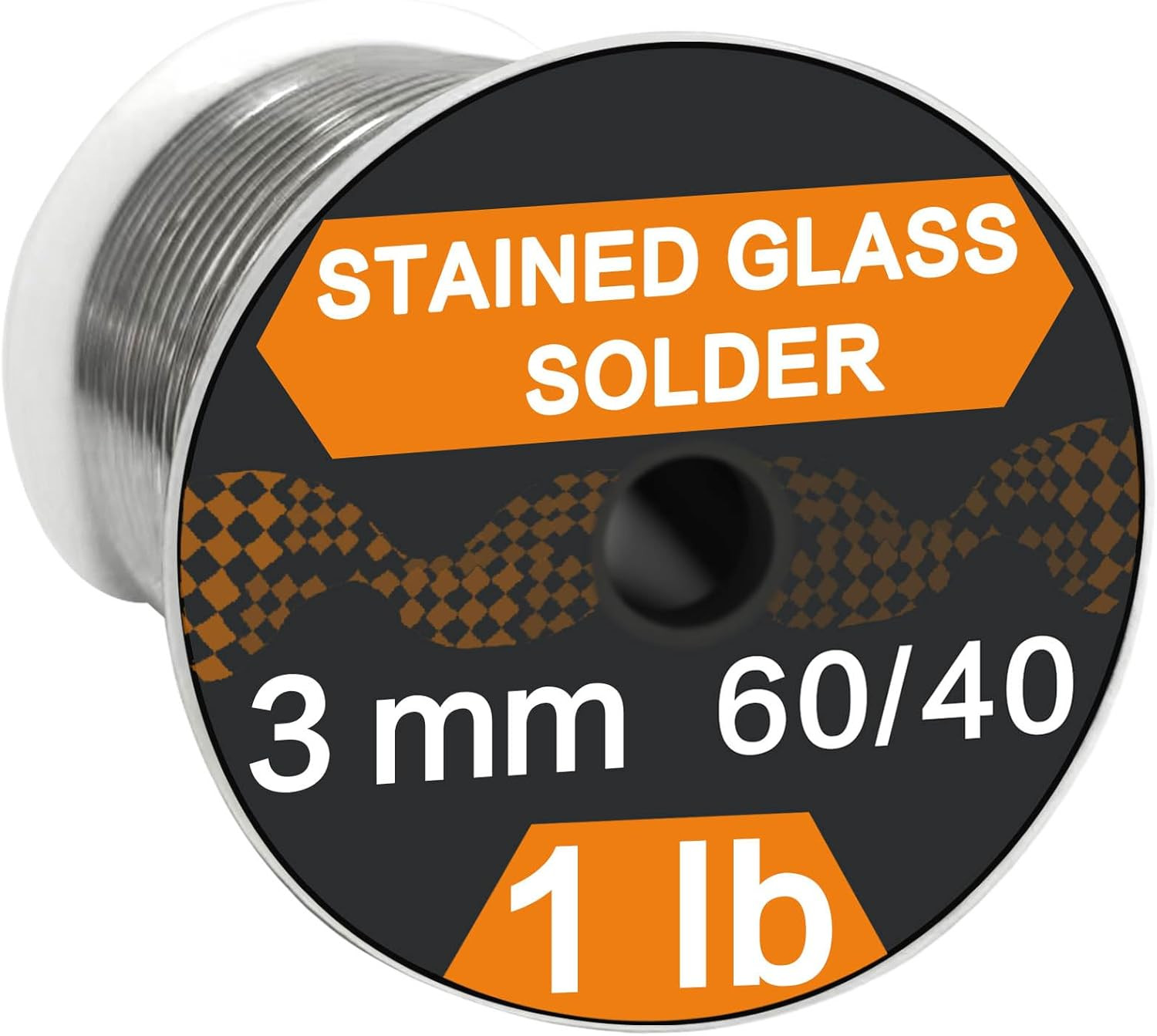 60/40 Solder for Stained Glass, 1/8"(3Mm) Dia, 1 Lb Spool, Supplied by