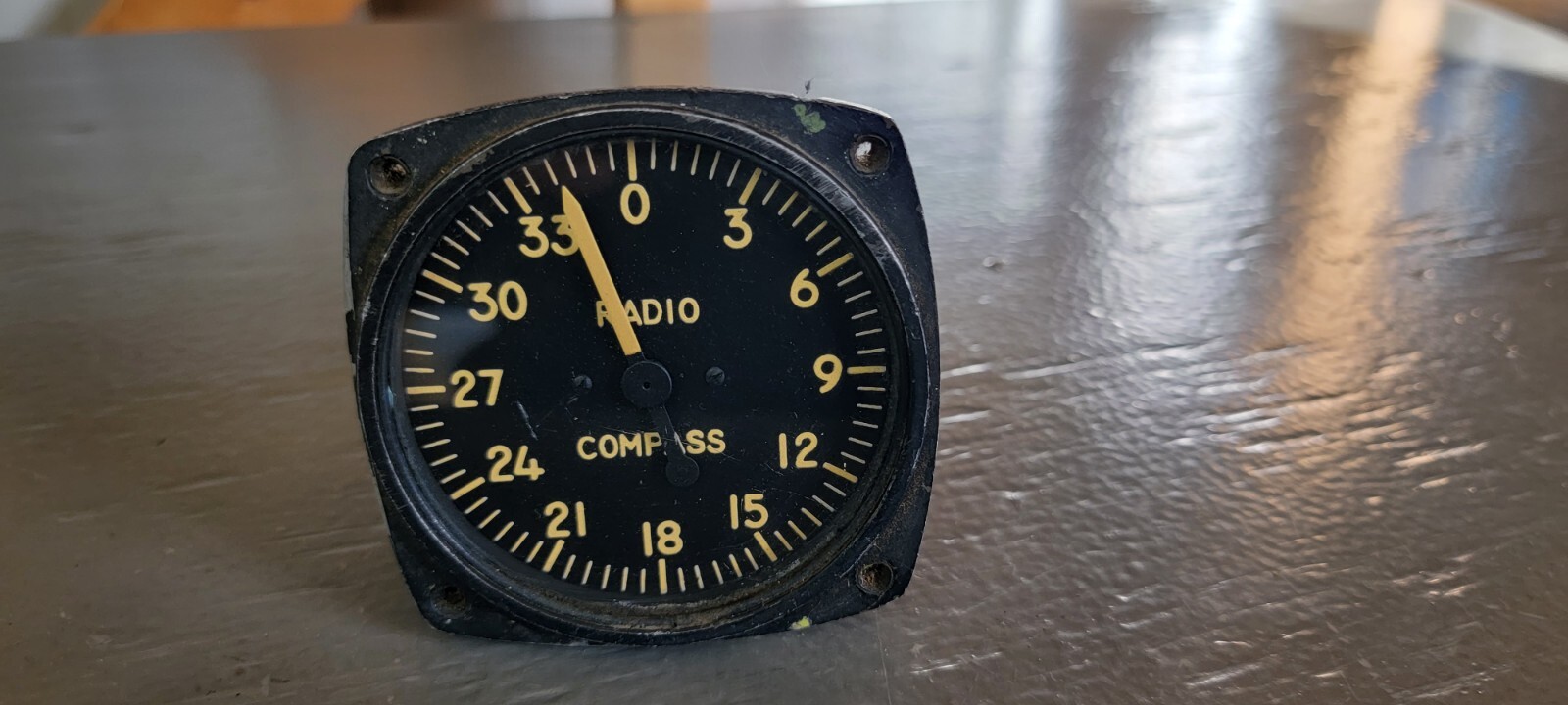 Vintage 1-81A Bendix US Army Signal Corps Radio Compass Indicator PL118