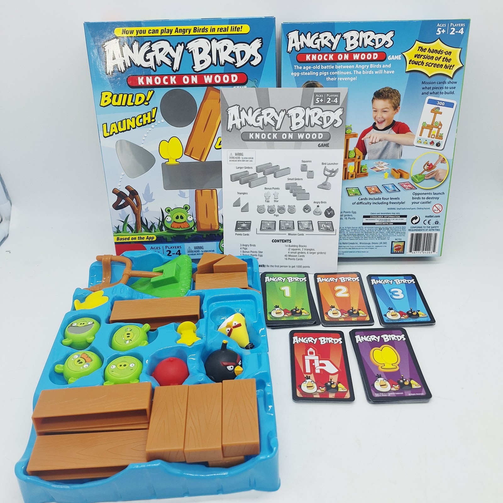 Angry Birds Knock on Wood Game Imaginaction Complete With Box Instructions 2011