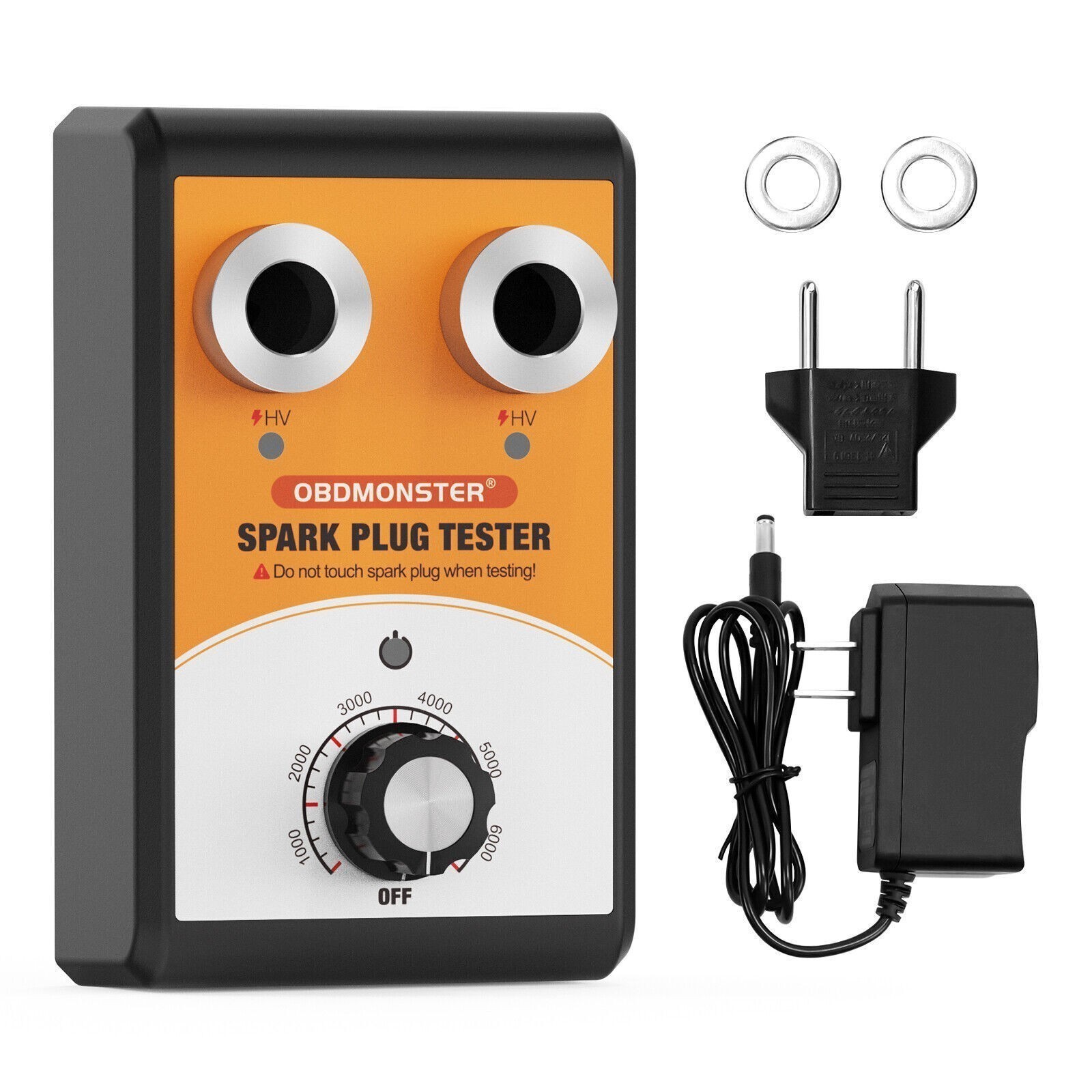 2 Plugs Spark Plug Tester 12V Coil Engine Ignition Plug Analyzer Diagnostic Tool
