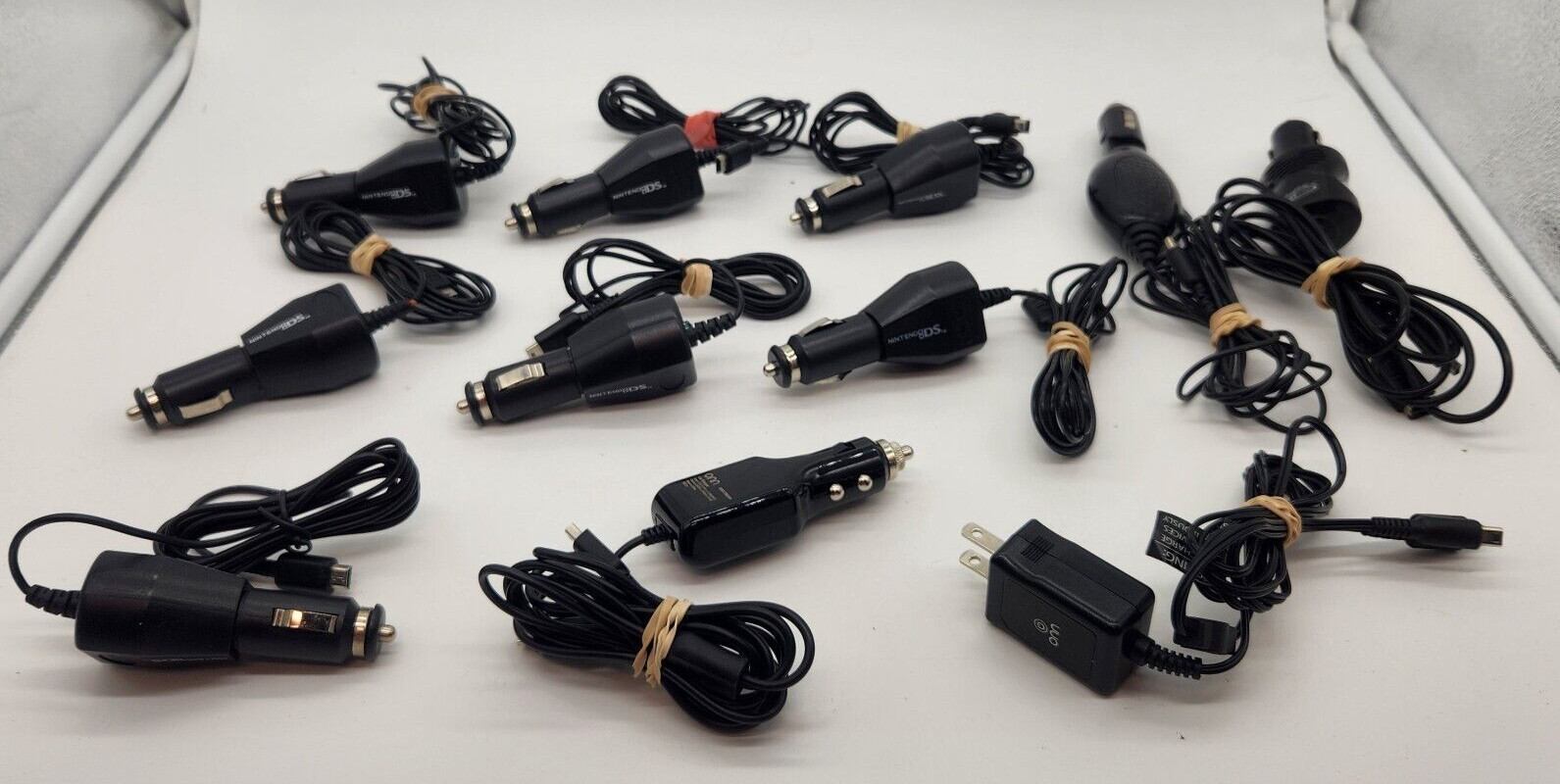 Lot of 11 Nintendo DS Power AC Adapter Car Chargers, DS Lite, 3DS, GBA Free Ship