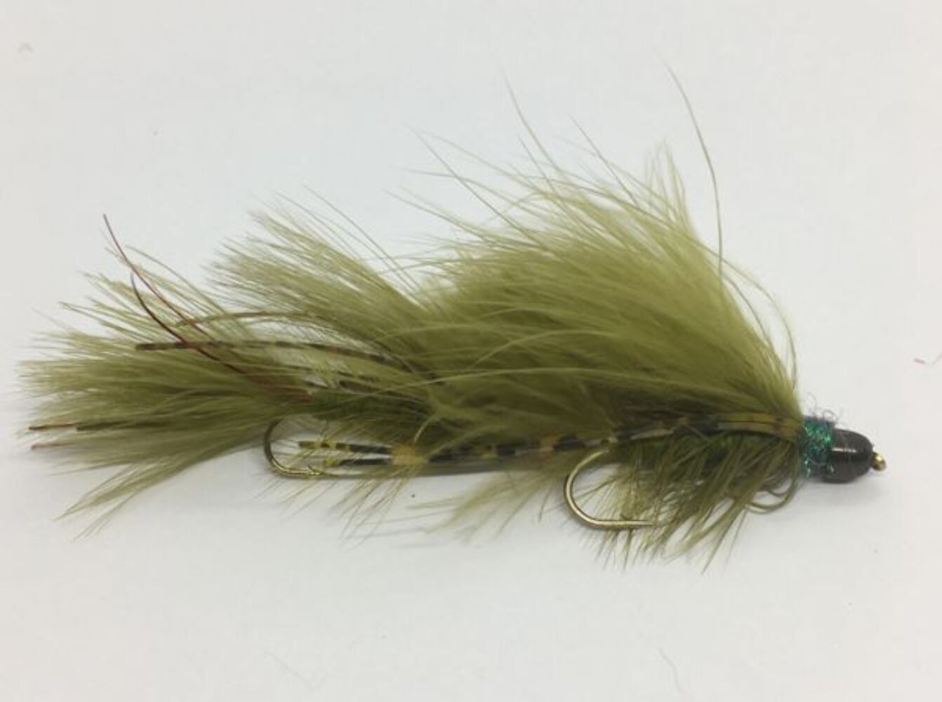 Peanut Envy Olive Articulated Streamer- Strike Fly Company