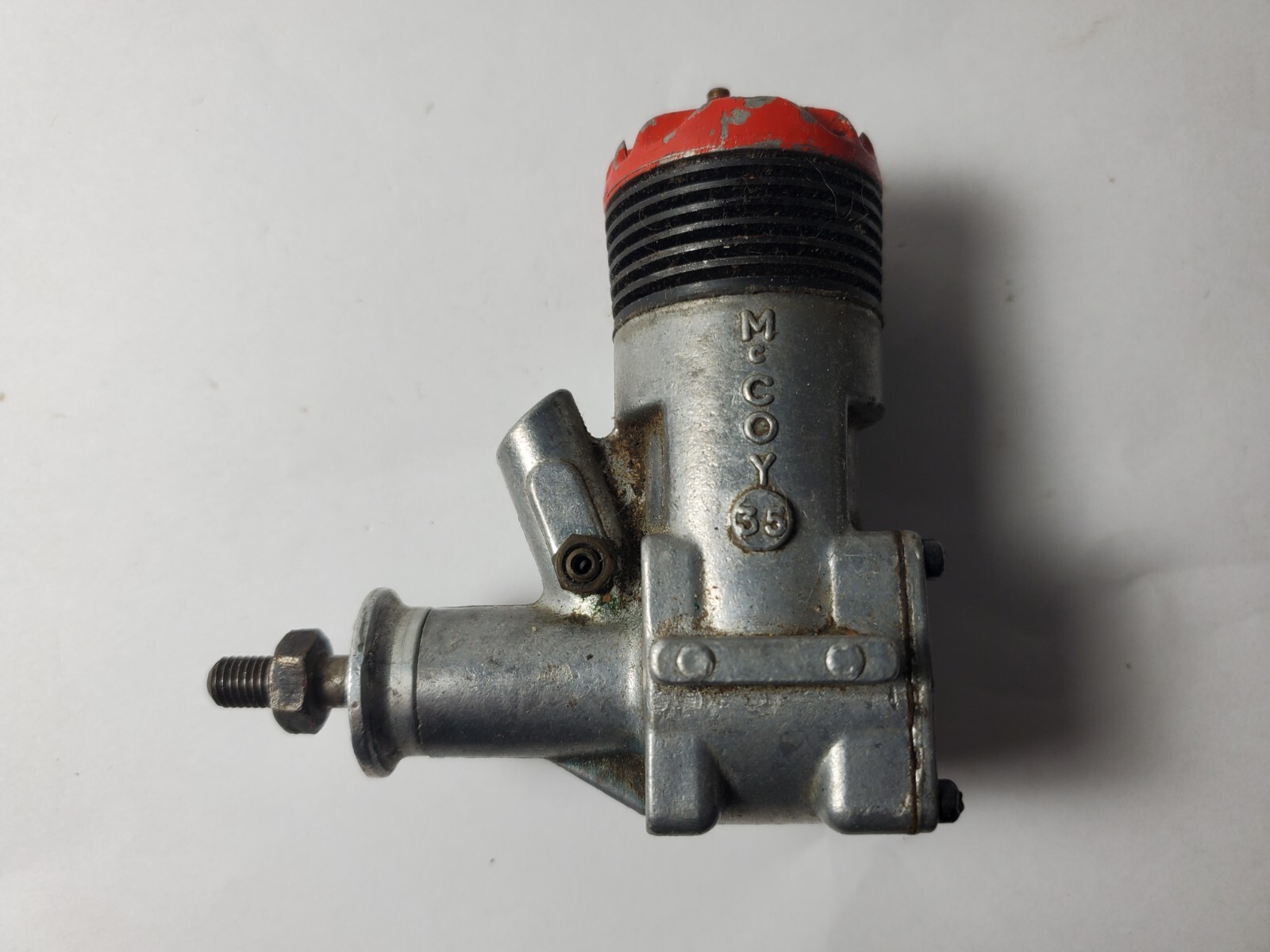 Vintage Red Head McCoy 35 Motor Plane Engine Control Line Free Flight Airplane