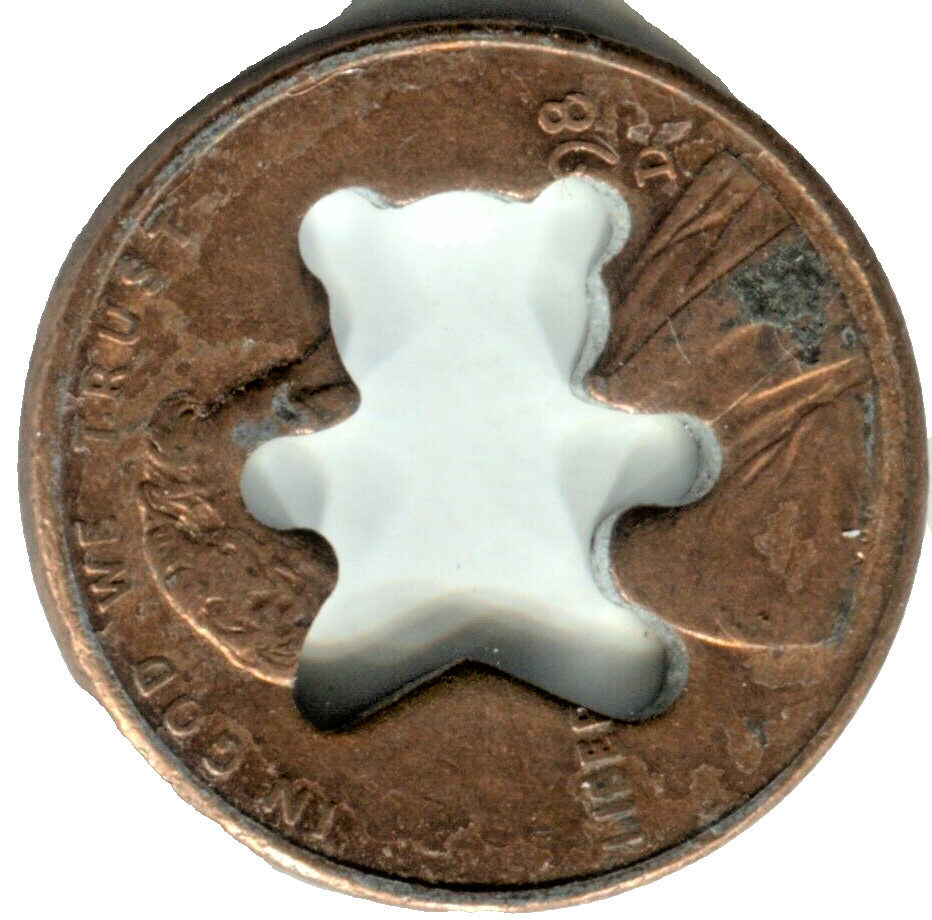 1998 TEDDY BEAR CUT-OUT LINCOLN CENT - MH 204