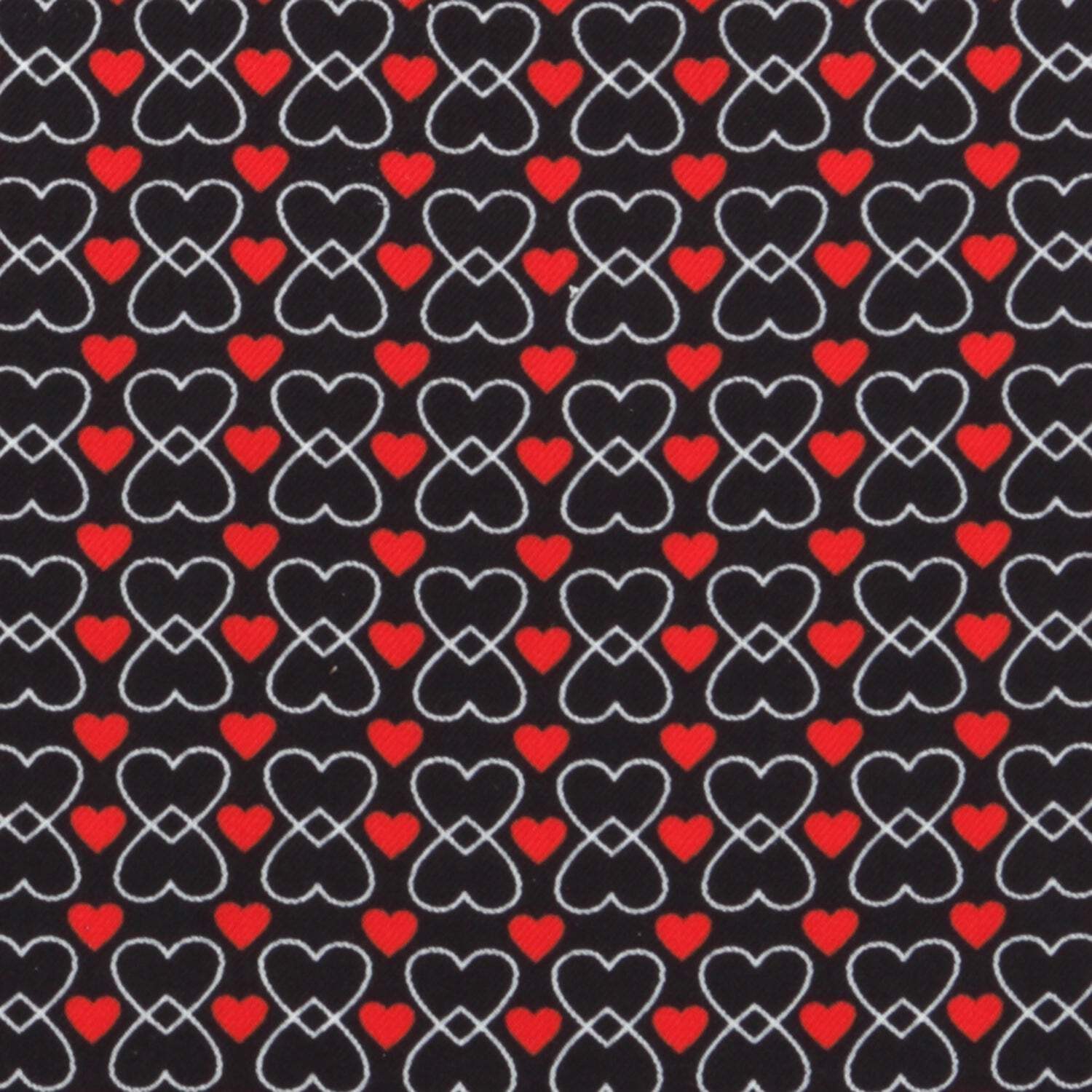 Intertwined Hearts Pocket Square