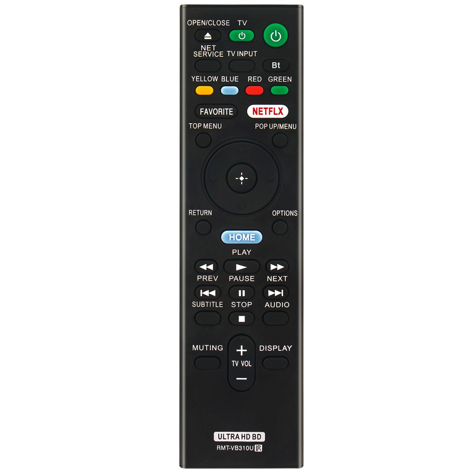 New RMT-VB310U Replace for Sony Blu-ray UBP-X800M2 UBP-X800 UBP-X1100ES UBP-UX80