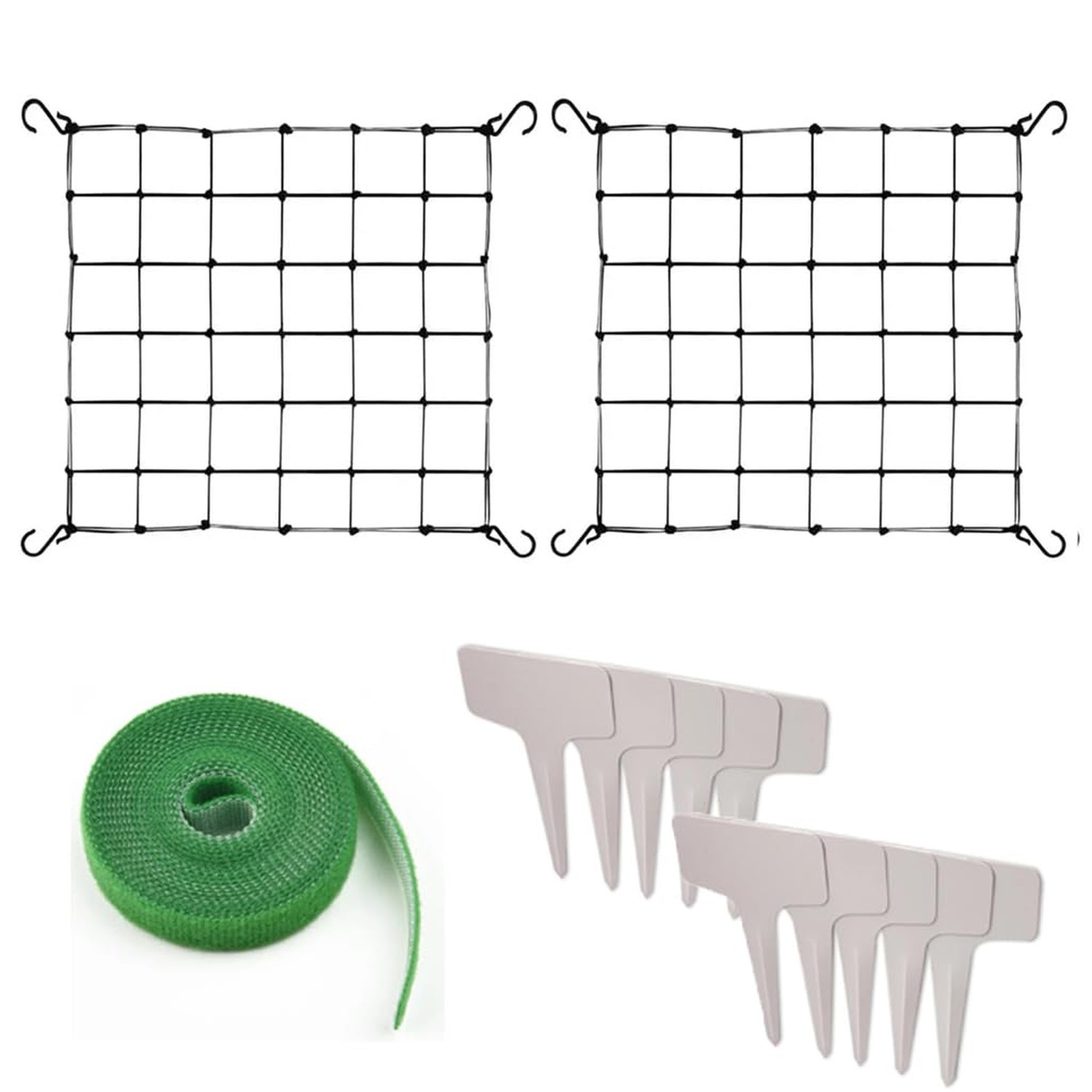 2 Pcs Scrog Net 3x3 FT Trellis Net for Grow Tent Elastic Trellis Netting with...