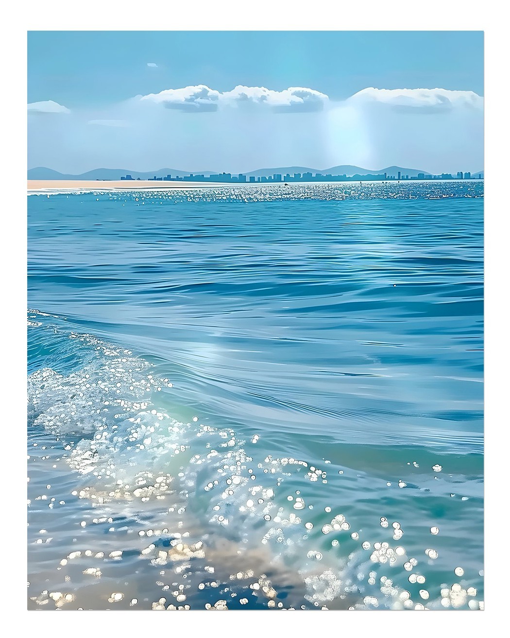 Ocean Serenity Wall Art – Coastal Decor for Home Modern Nature Ocean