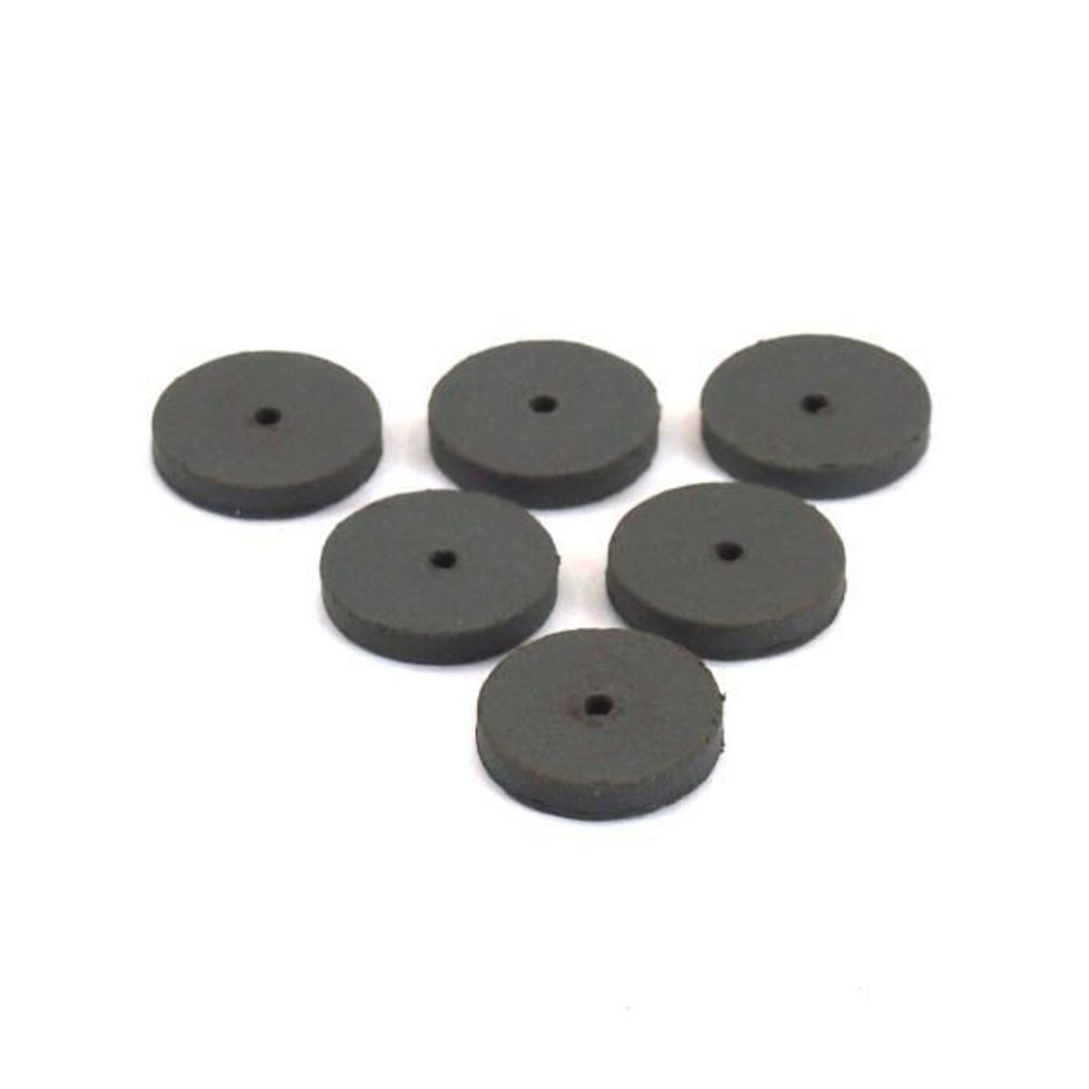 6 Cratex Small Wheel #53 Extra Fine Flat Edge 1/16" Arbor 5/8" x 3/32"