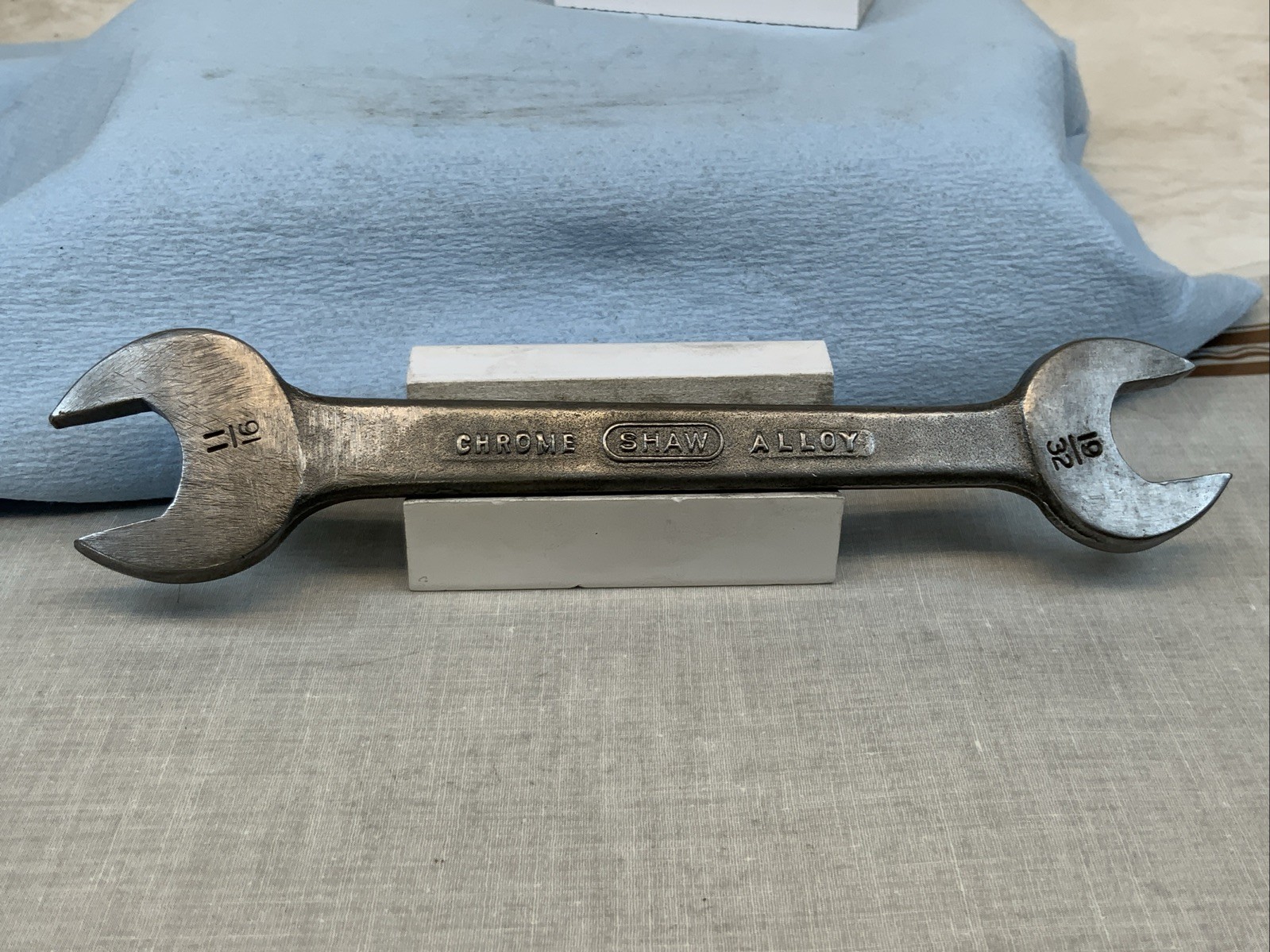 SHAW   11/16in. X 19/32in.  Open End Wrench, USA Made