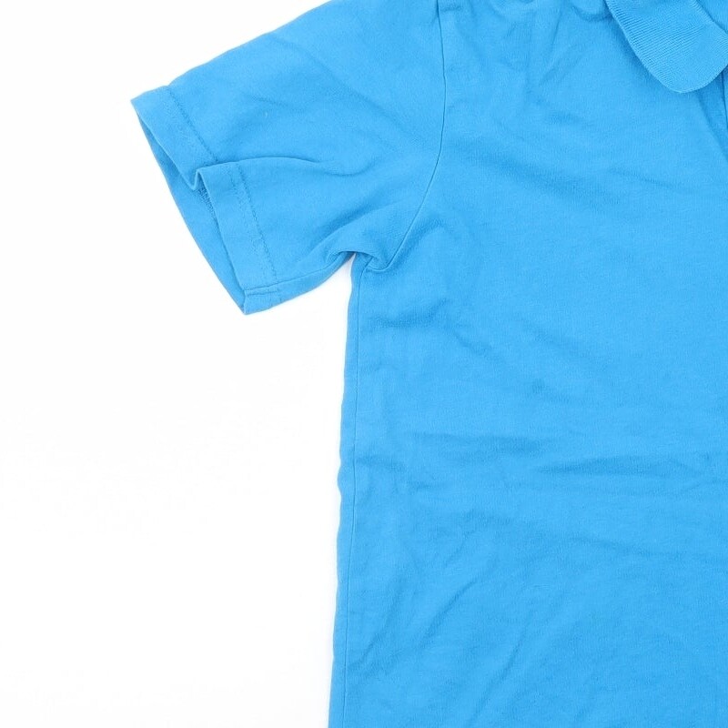 Soul Cal & Co Boys Blue Cotton Blend Polo Size 12 Months