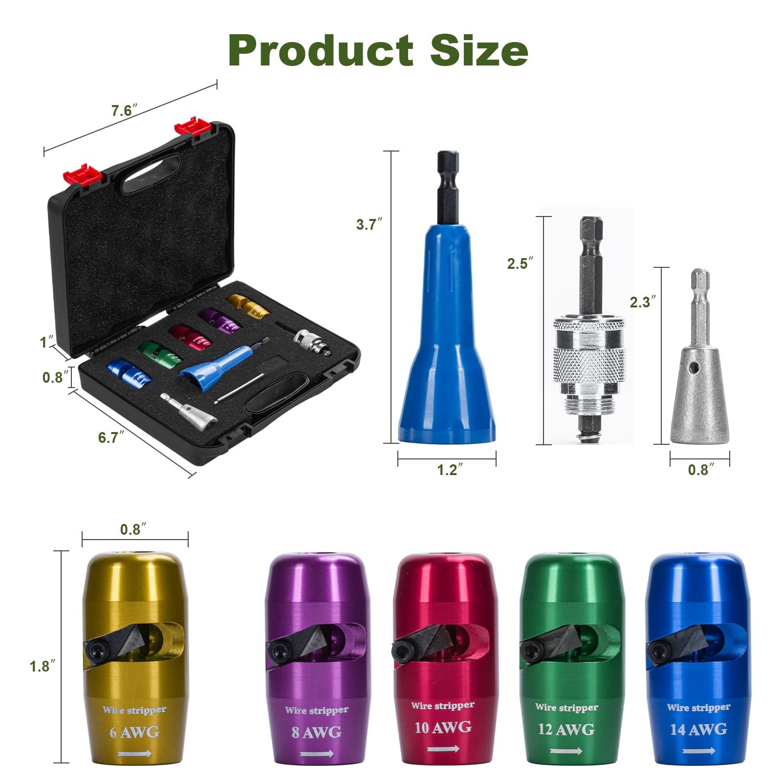 Wire Stripper Twister Tool for Drill, 2026 Upgraded Wire Stripping Tool & Wire T