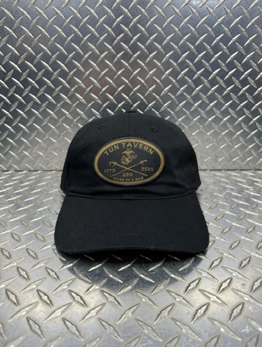 USMC - Tun Tavern - “Born In a Bar” 250th Embroidered Logo Cap Hat - by The Game