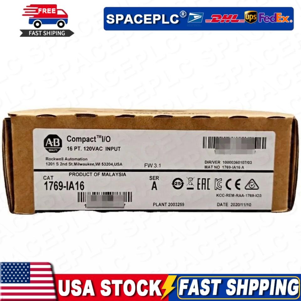 1pc New Allen-bradley 1769-IA16 CompactLogix 16 Pt 120VAC D/I Module 1769IA16