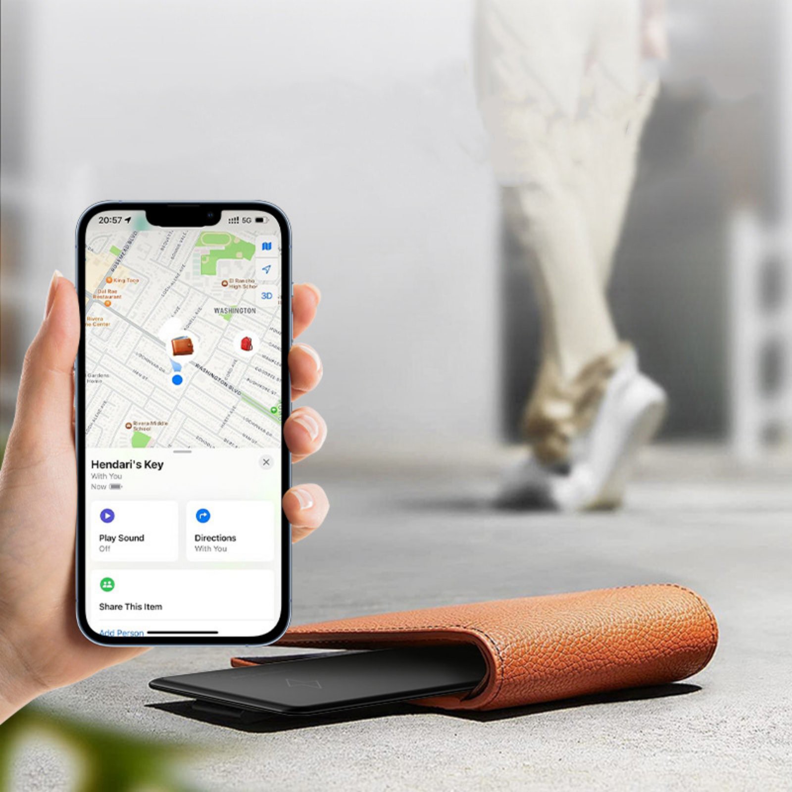 New Wireless Charging Smart Card Tracker ABS Wallet Tracker Tracking Device