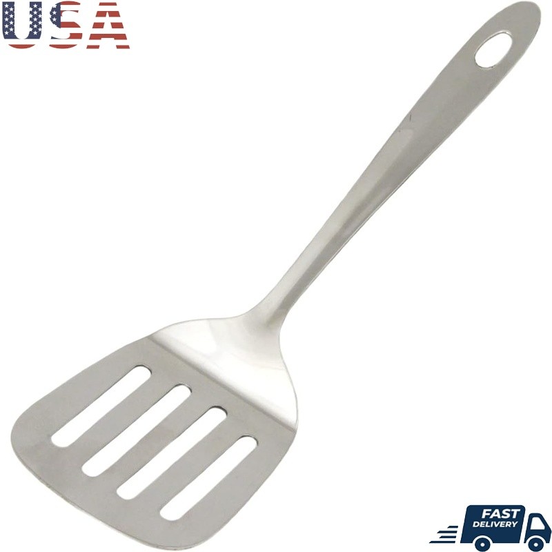 Durable Stainless Steel Turner Spatula Dishwasher Safe Kitchen Tool Buffet Use