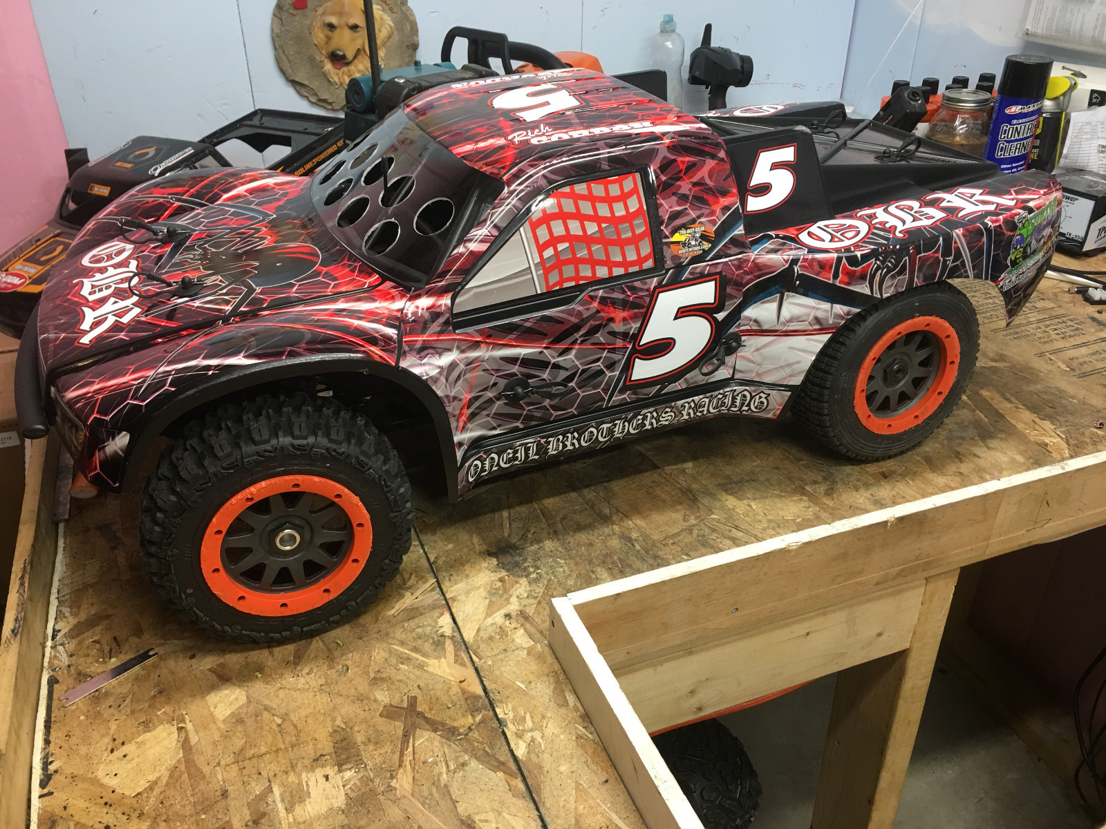 HPI 5sc wrap decals stickers PSYCHO OBR THEME