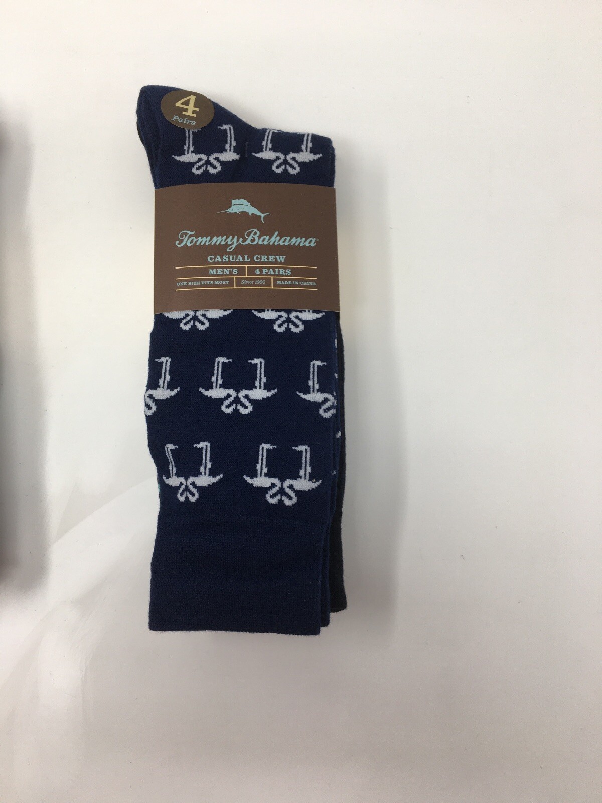 (4) Pairs of Tommy Bahama Men's Casual Crew Socks - (Choose) NEW