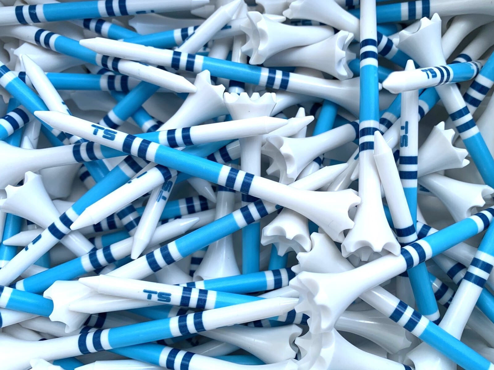 Golf Tees 100 Truestrike 3 1/4 Navy and Blue USA TS Striped Golf Tees