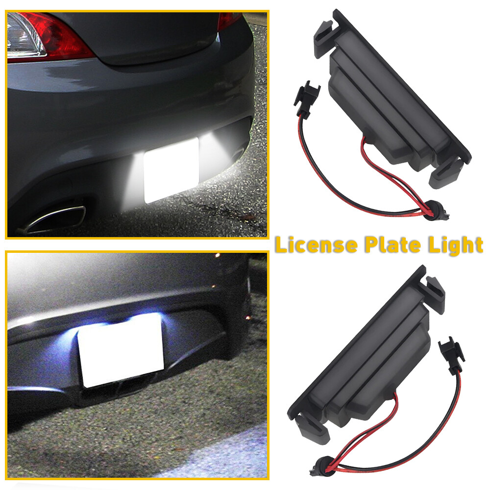 Set of 2 LED License Plate Light 6000K White For 2010-2016 Hyundai Genesis Coupe