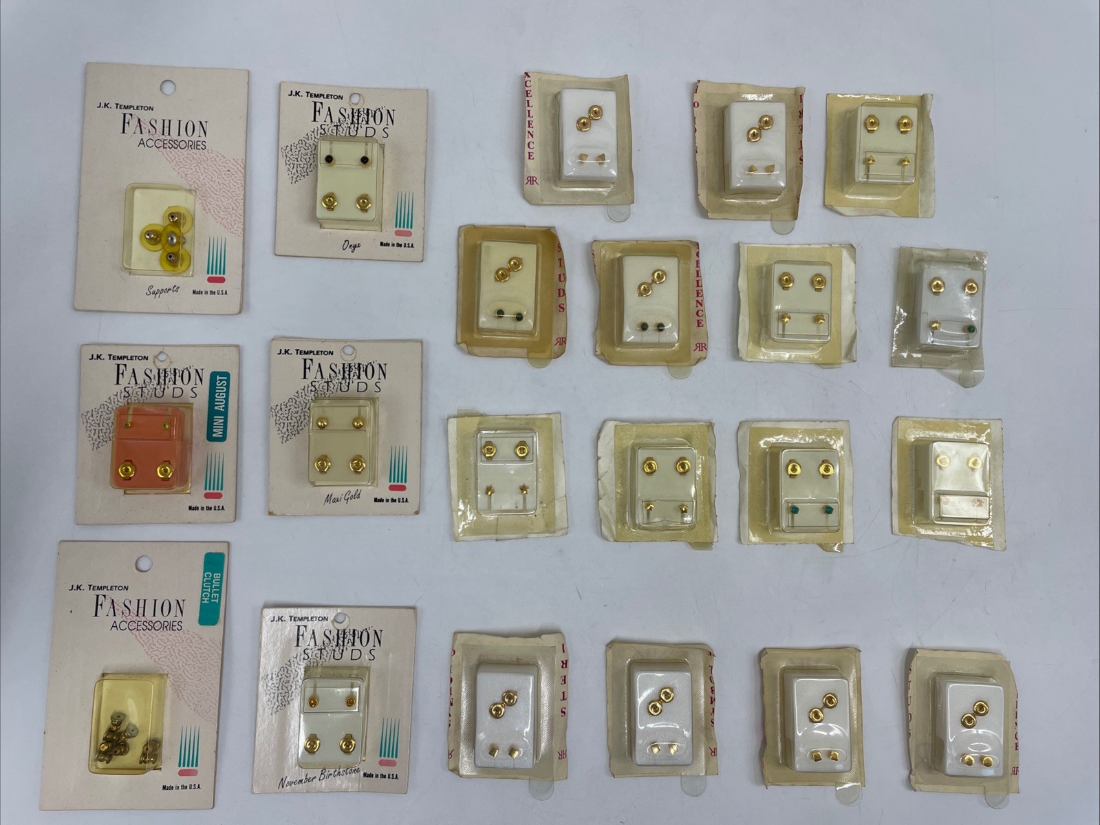 Vintage Studex / J.K. Templeton - Ear Piercing Starter Stud Earring Lot (USA)