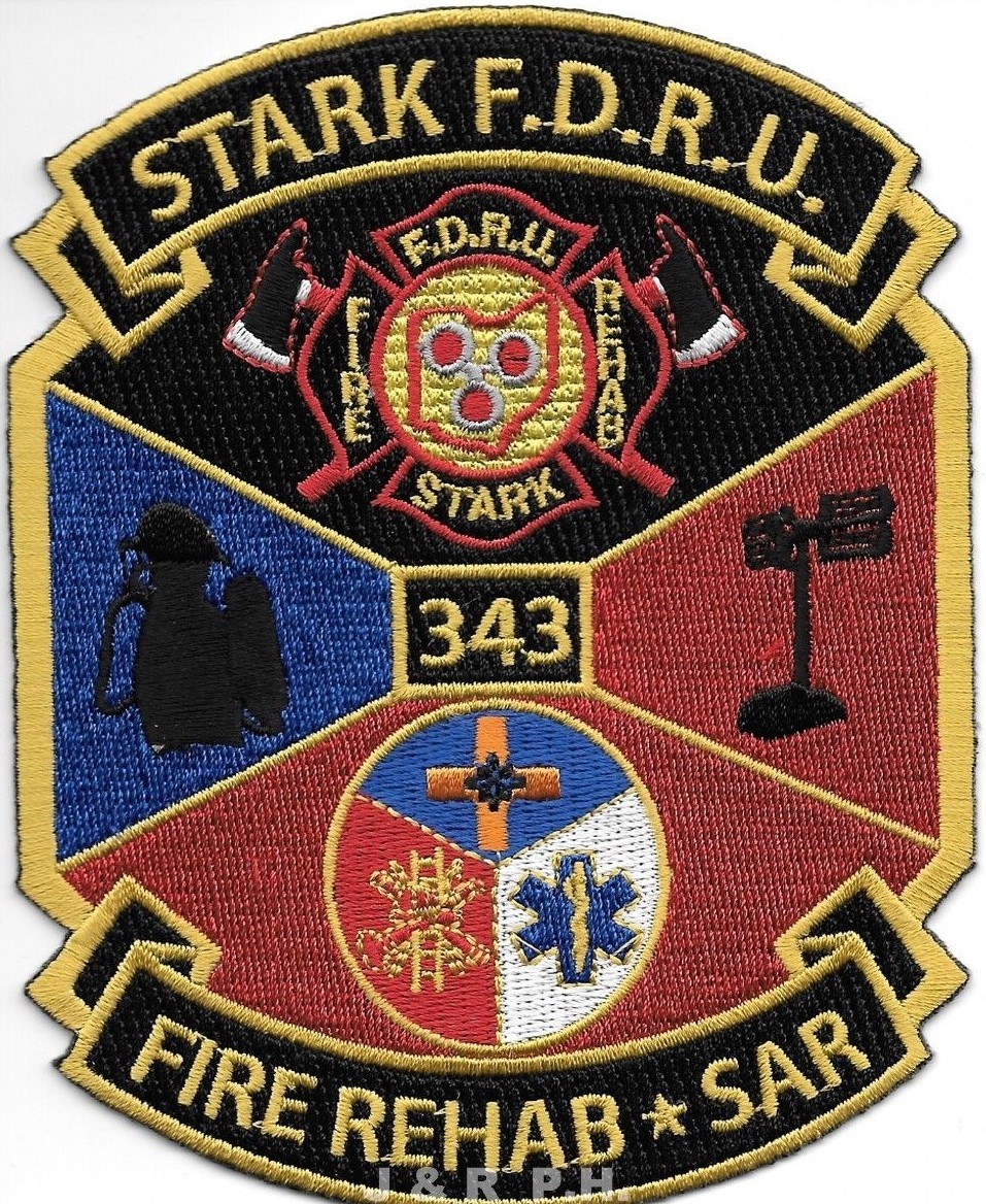 Stark F.D.   Fire Rehab / S.A.R., Ohio  (4" x 5" size) fire patch