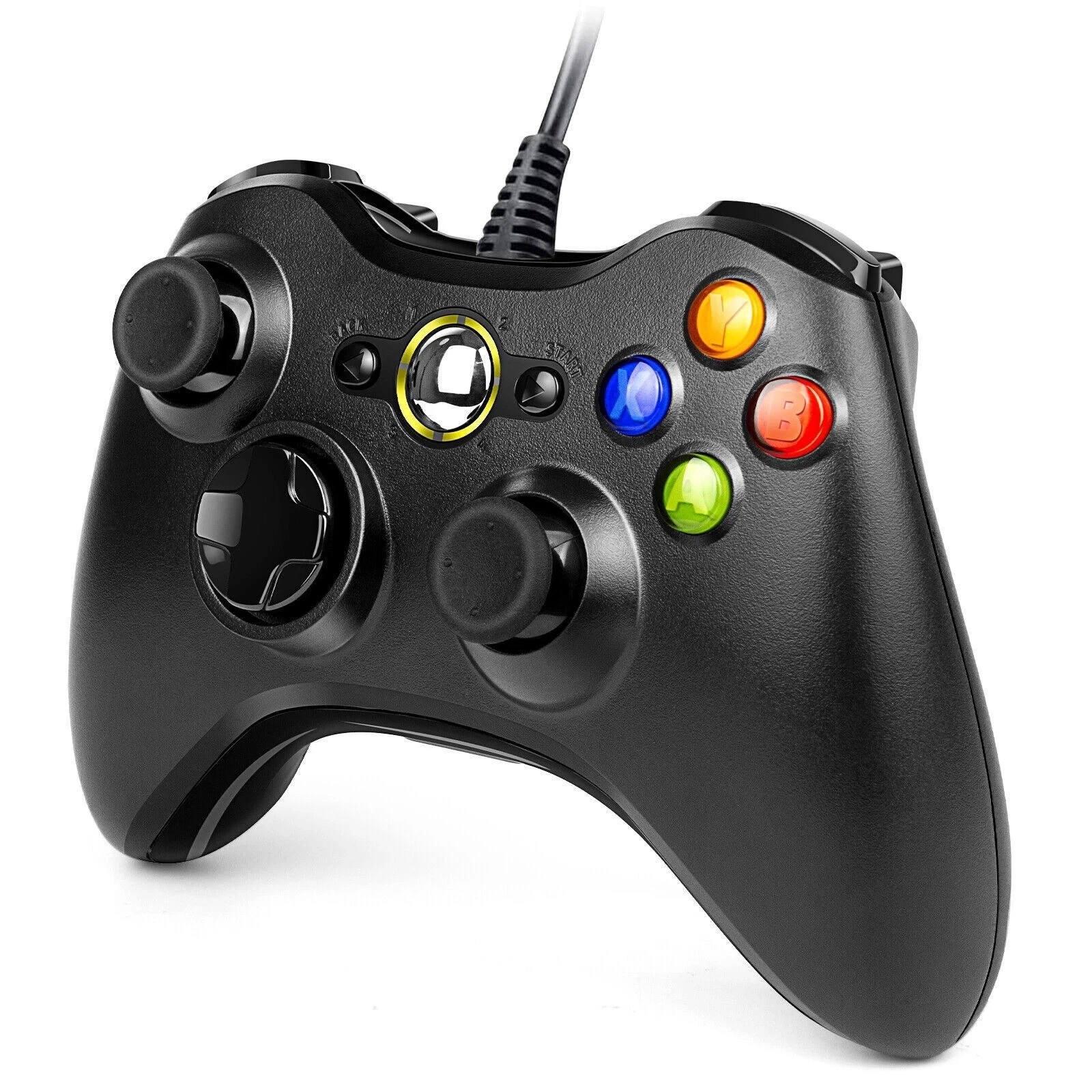 For Microsoft Xbox 360 Wired USB Game Controller PC Windows 11/10/8/7/XP Gamepad