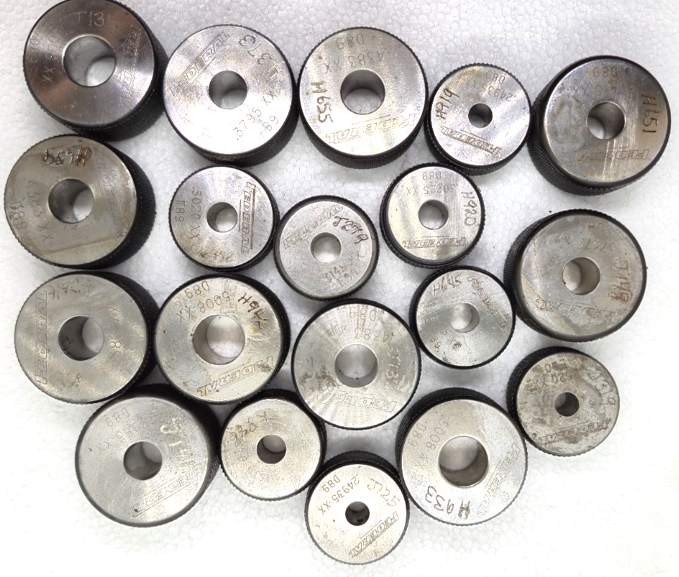 Federal  Master Smooth Plain Bore Ring Gage XX Small Sizes - Pick Your Size