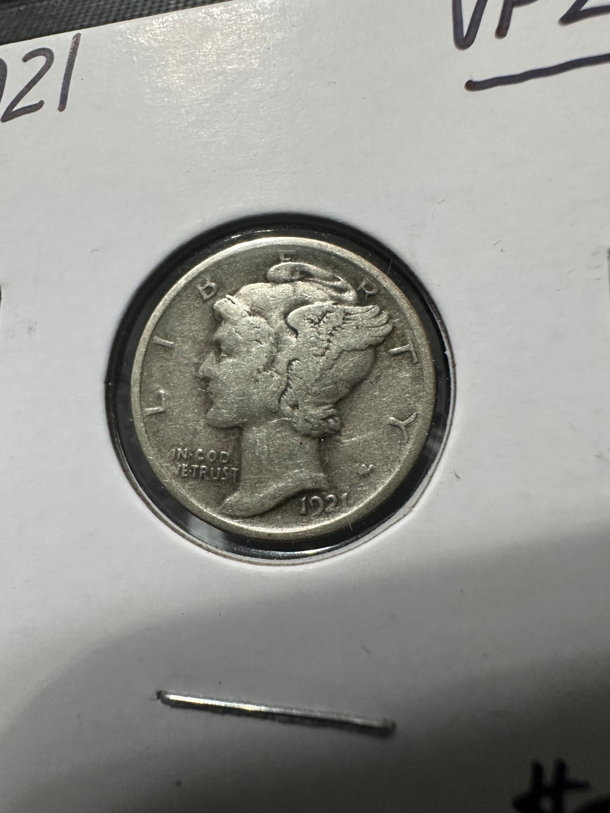 1921 mercury dime VF