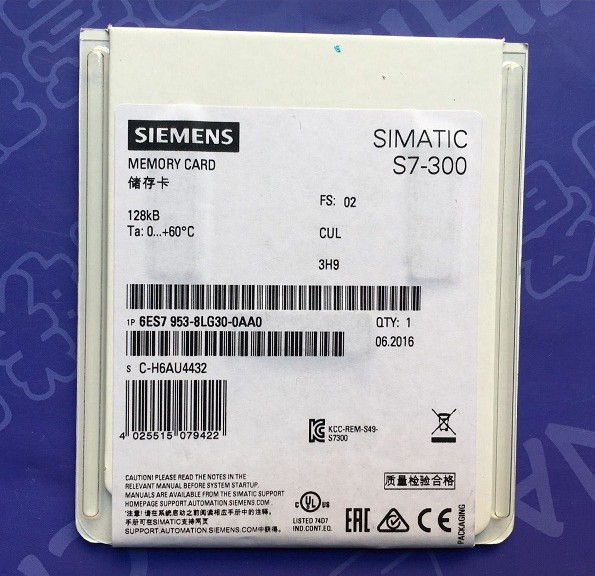 1PCS Siemens Memory Card 6ES7953-8LG30-0AA0 128KB Brand