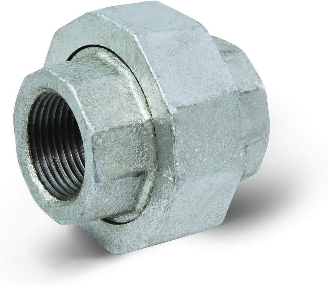 1/4" FIP Galvanized Malleable Iron Straight Union for 150 lb Applications