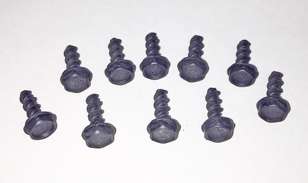 1982-1992 Camaro/Firebird Outer Window Felt Weatherstripping Bolt, Set of 10