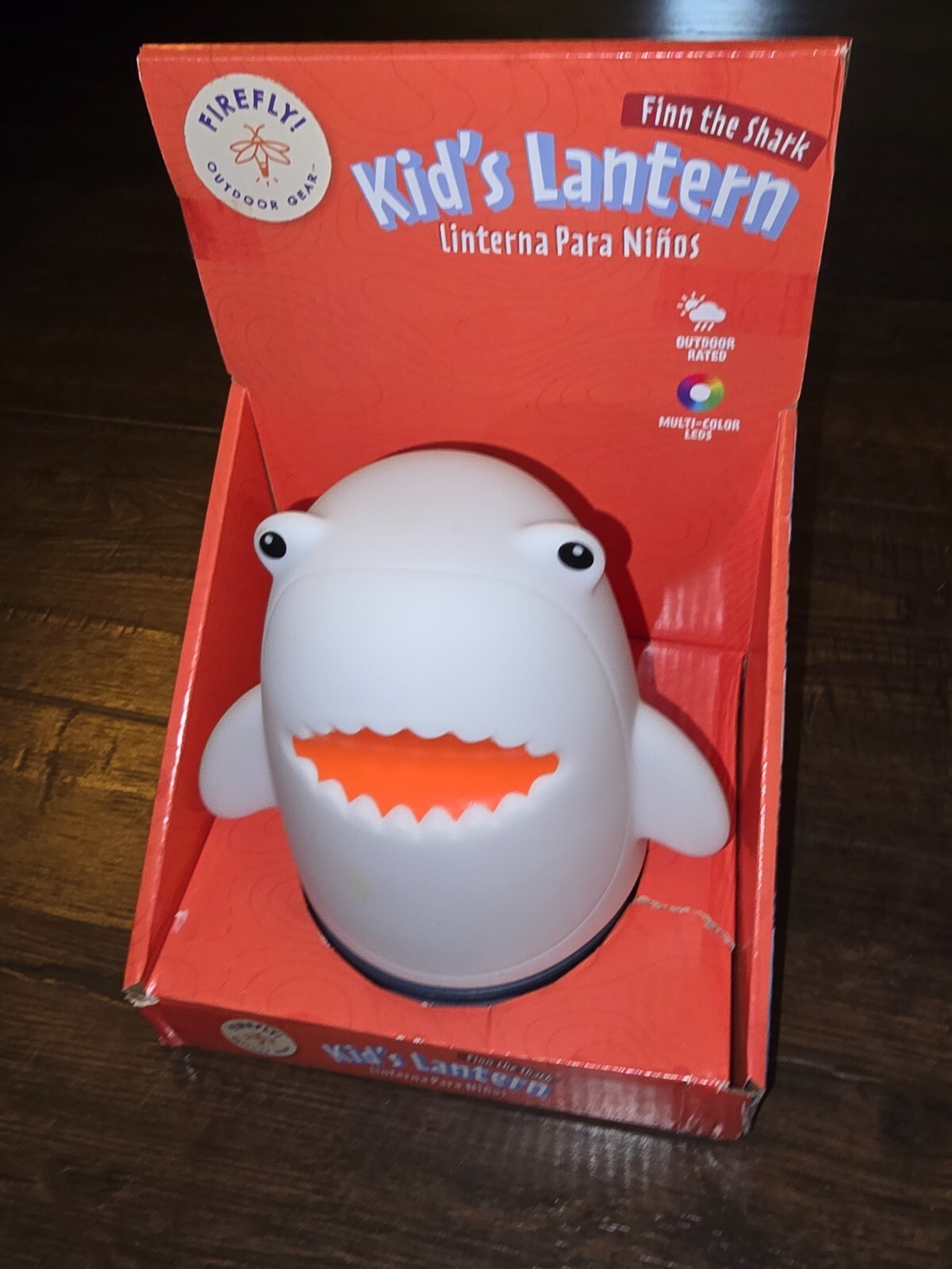 Camp Lantern Finn The Shark Kids Colorful Outdoor Night Light  by Firefly