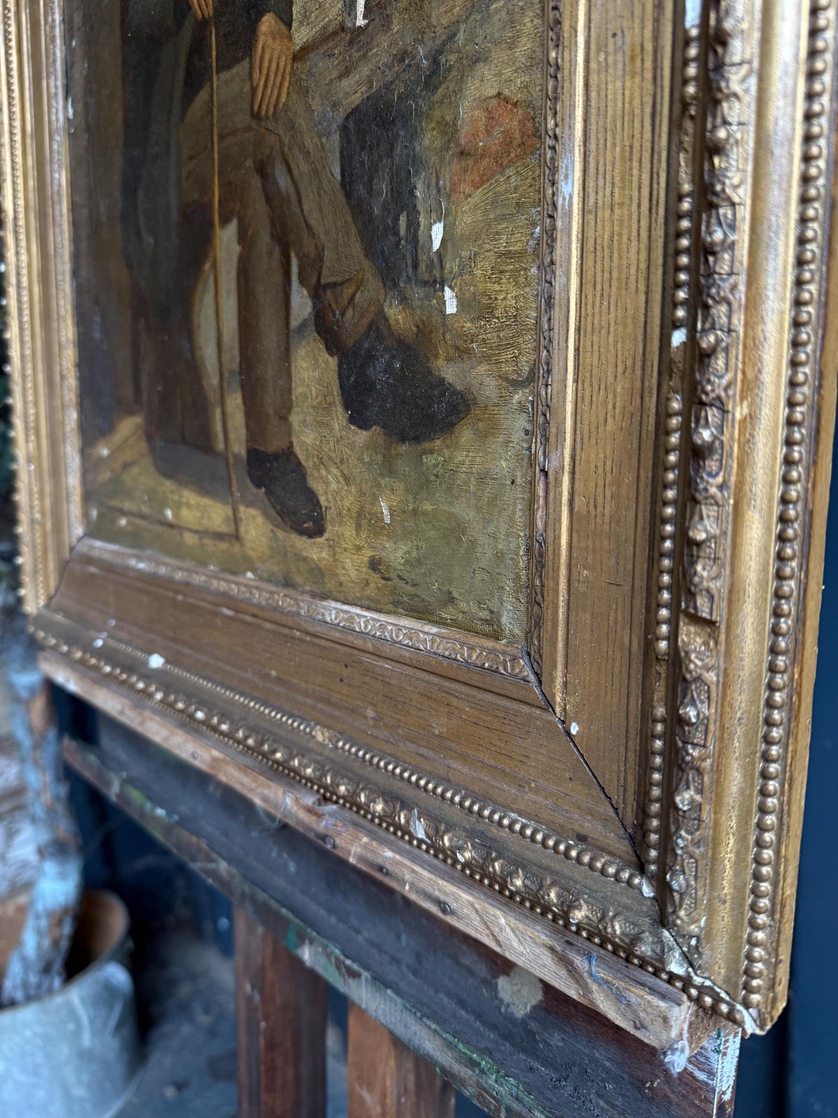 Gilt framed oil painting