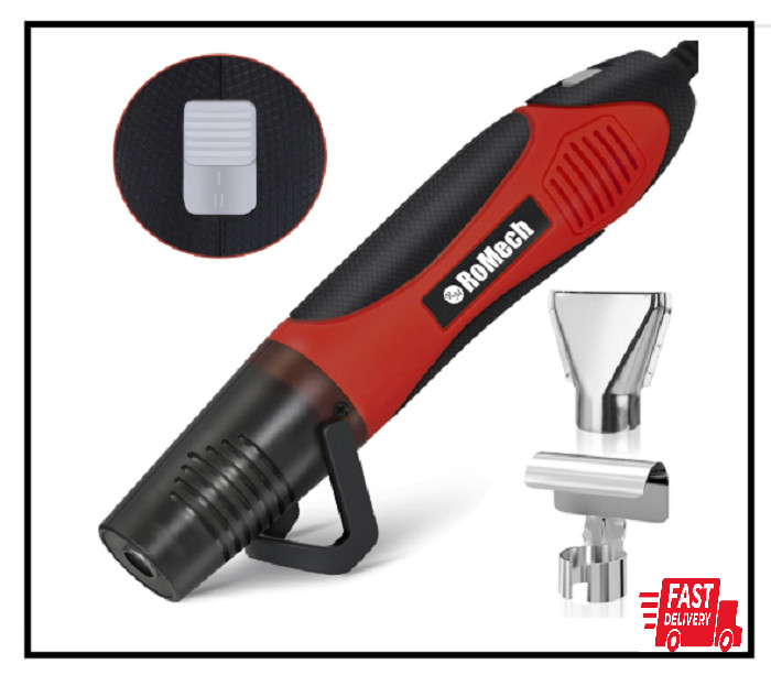 350W Heat Gun with 2 Nozzles, Dual Temp Heat Gun 400°F-660°F, Fast Heat Hot Air