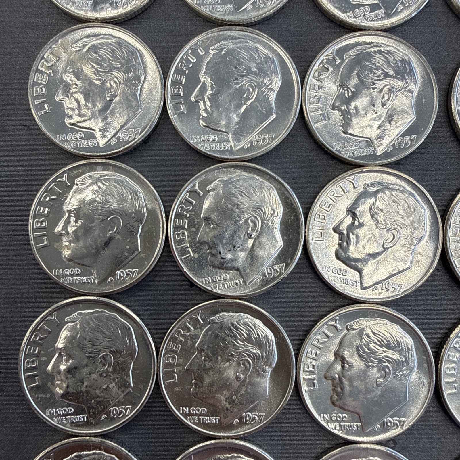 1957 D Roosevelt Silver Dime 50 Coins