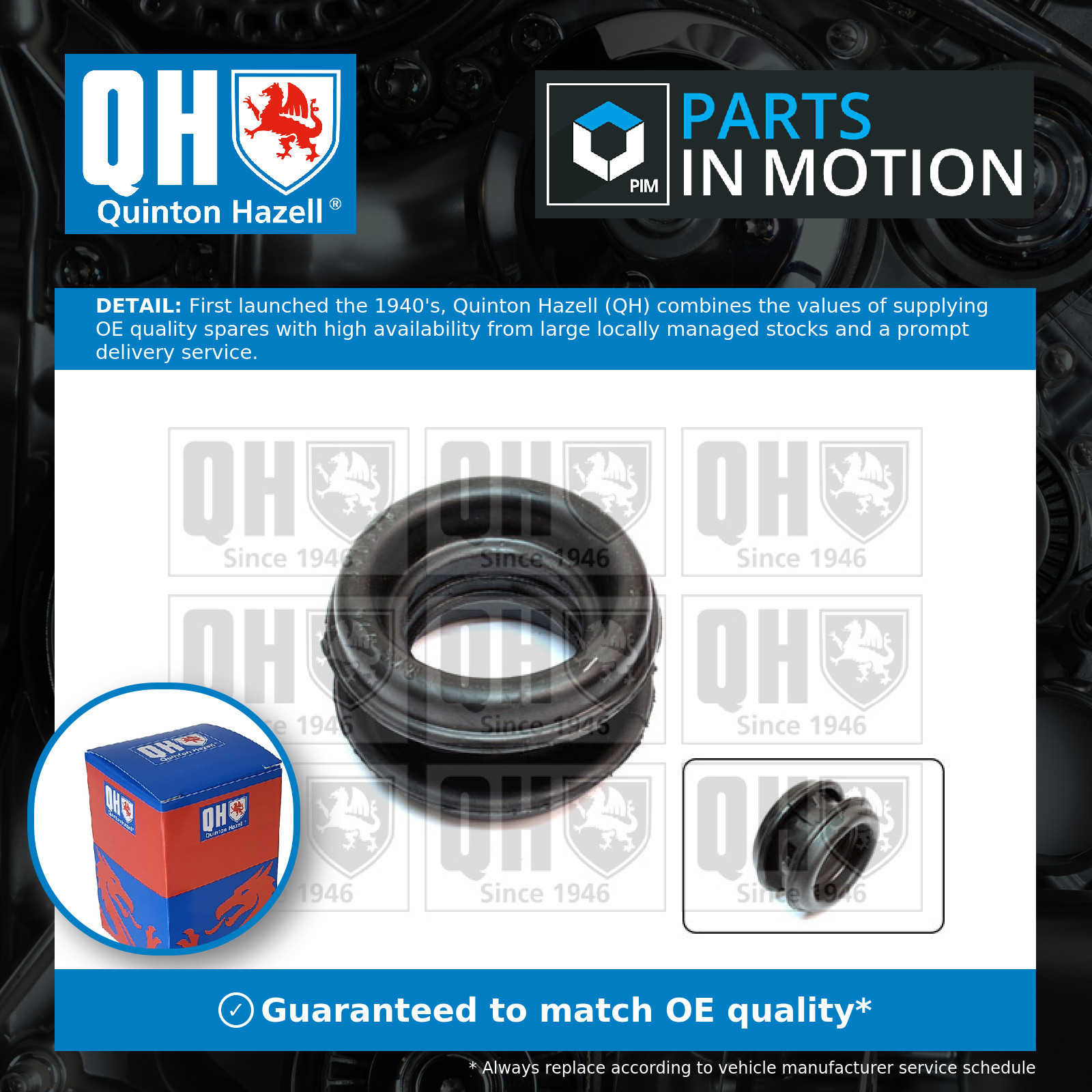 Propshaft Mounting fits FORD ESCORT Mk1, Mk2 1.3 68 to 81 QH 0440888 1649554 New