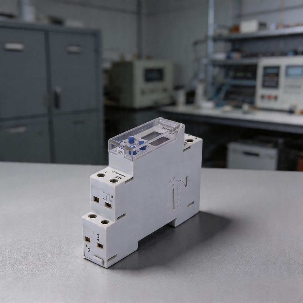 TM610 Smart Dual Circuit Timer Switch on for din Rail with Digital LCD Screen