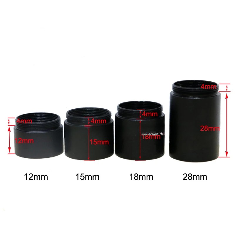 5-30mm Microscope Objective RMS Extenders Parfocal Length Extension Ring Adapter