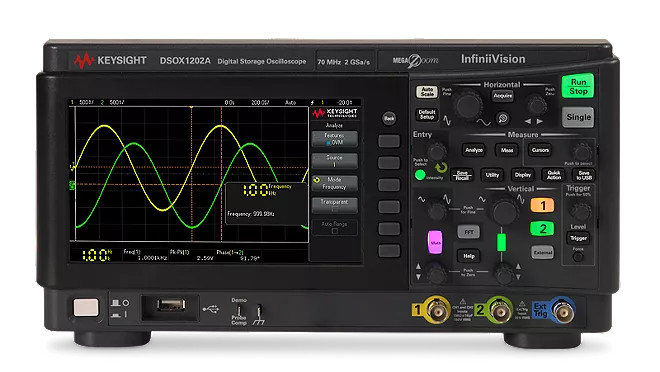 🔥Sale 50%🔥KEYSIGHT DSOX1202A XR1-class Oscilloscope, 70 MHz, 2 Analog channels