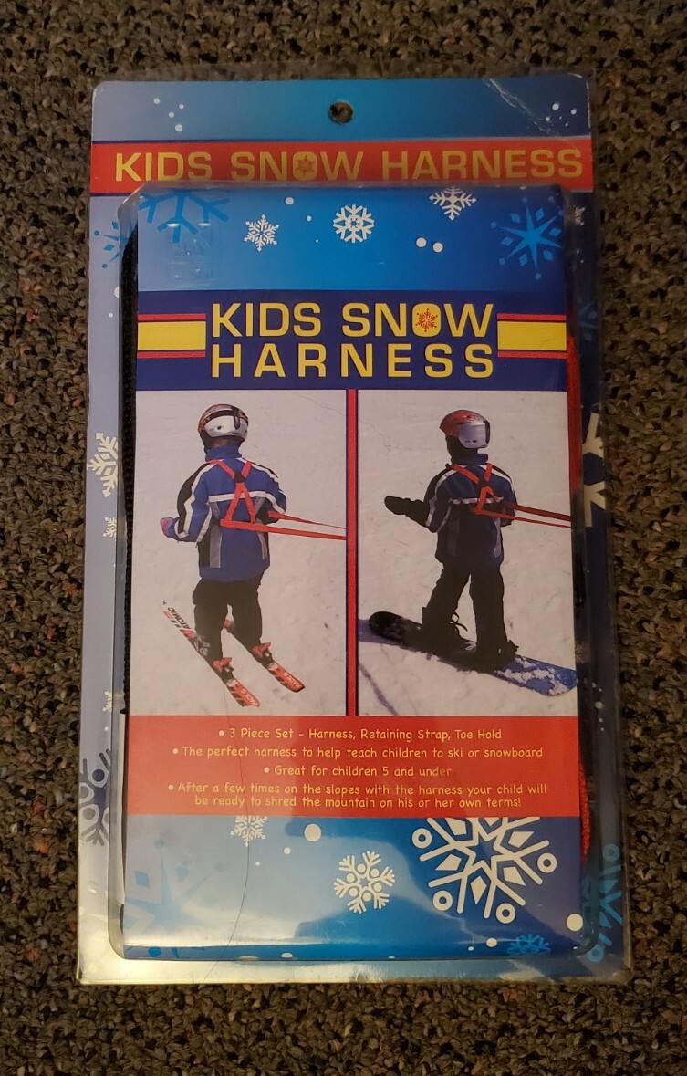 Kids Ski Harness Leash Ski Trainer Teach Snow Ski Snowboard Red - New