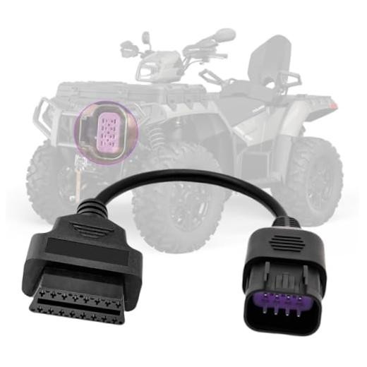 OBD2 Adapter Cable for Polaris 8 Pin to 16 Pin Female For Polaris 8pin adapter