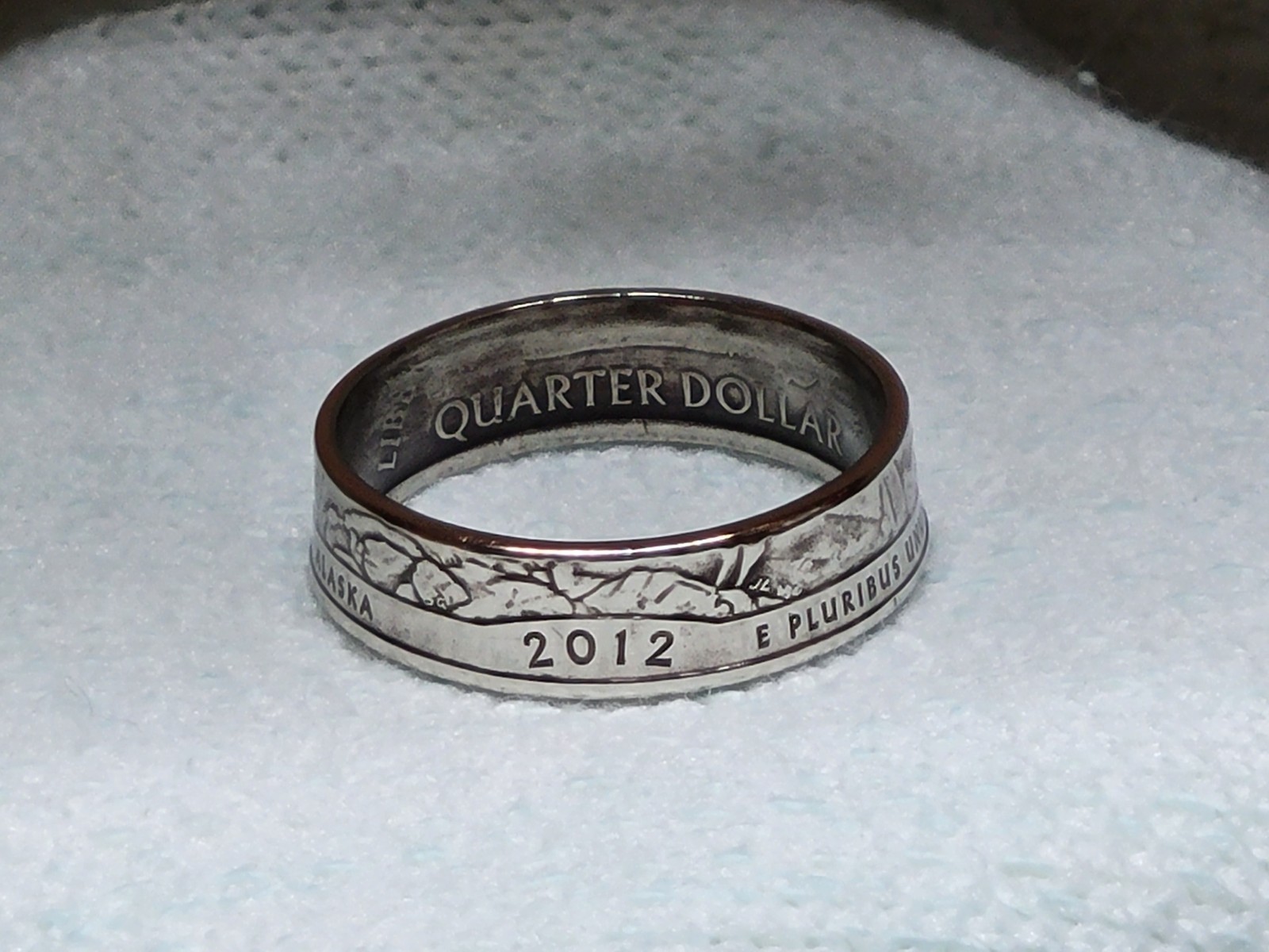 DENALI, AK. - Size 9 State Quarter Coin Ring