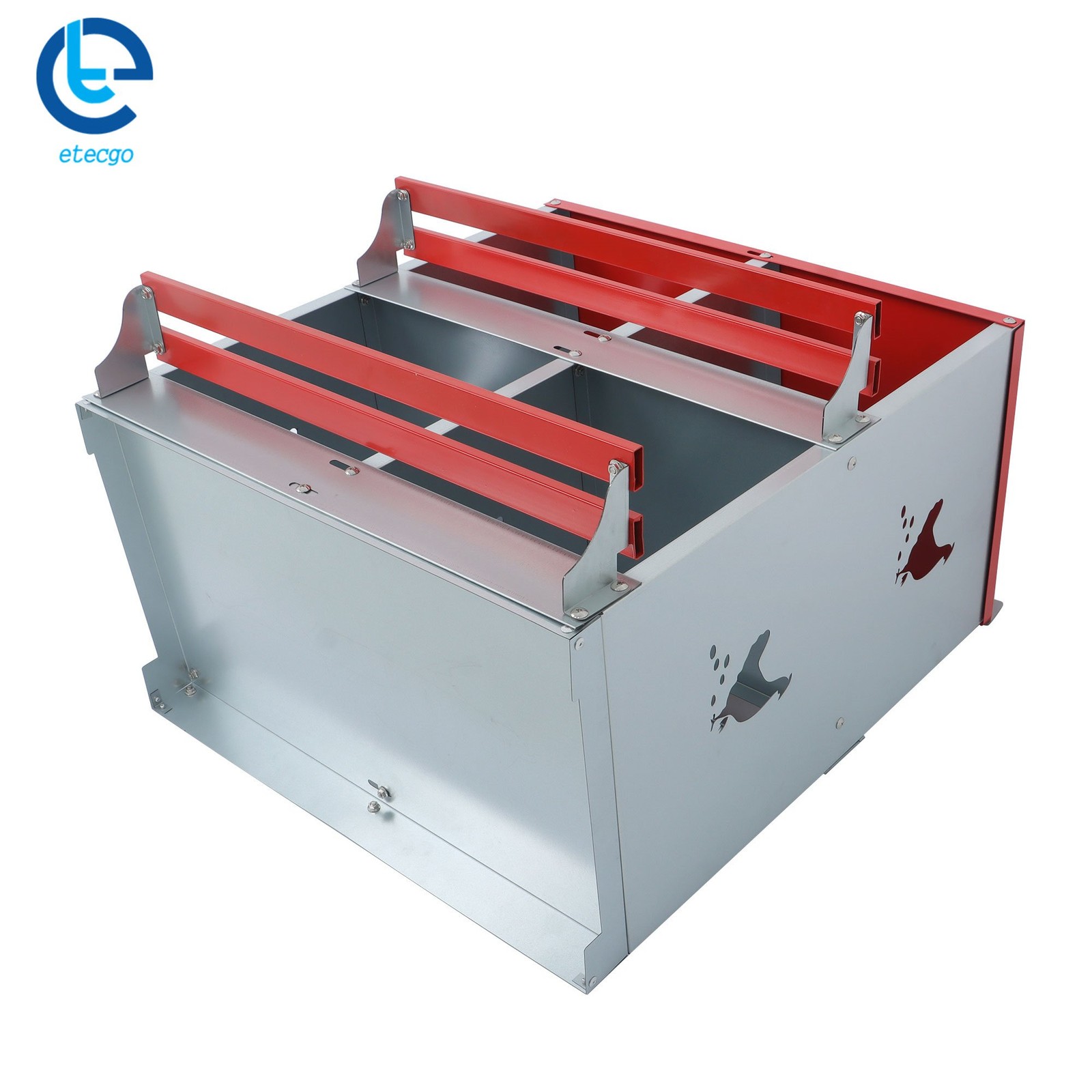 Chicken Nesting Boxes 4 Compartment Metal Poultry Nest Box Wall Mount For Hens