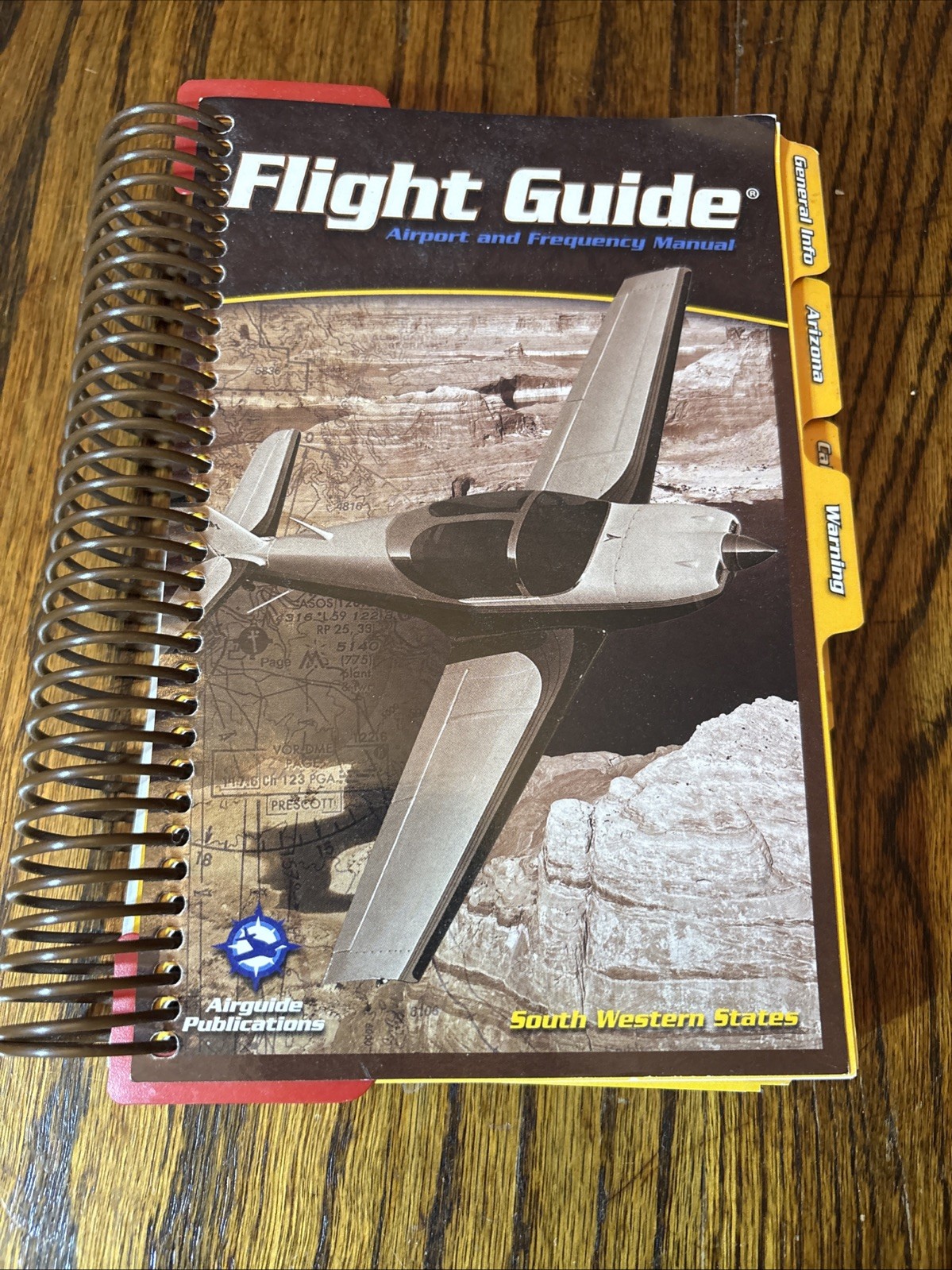 Airguide Publications Flight Guide Airport Frequency Manual South Western States
