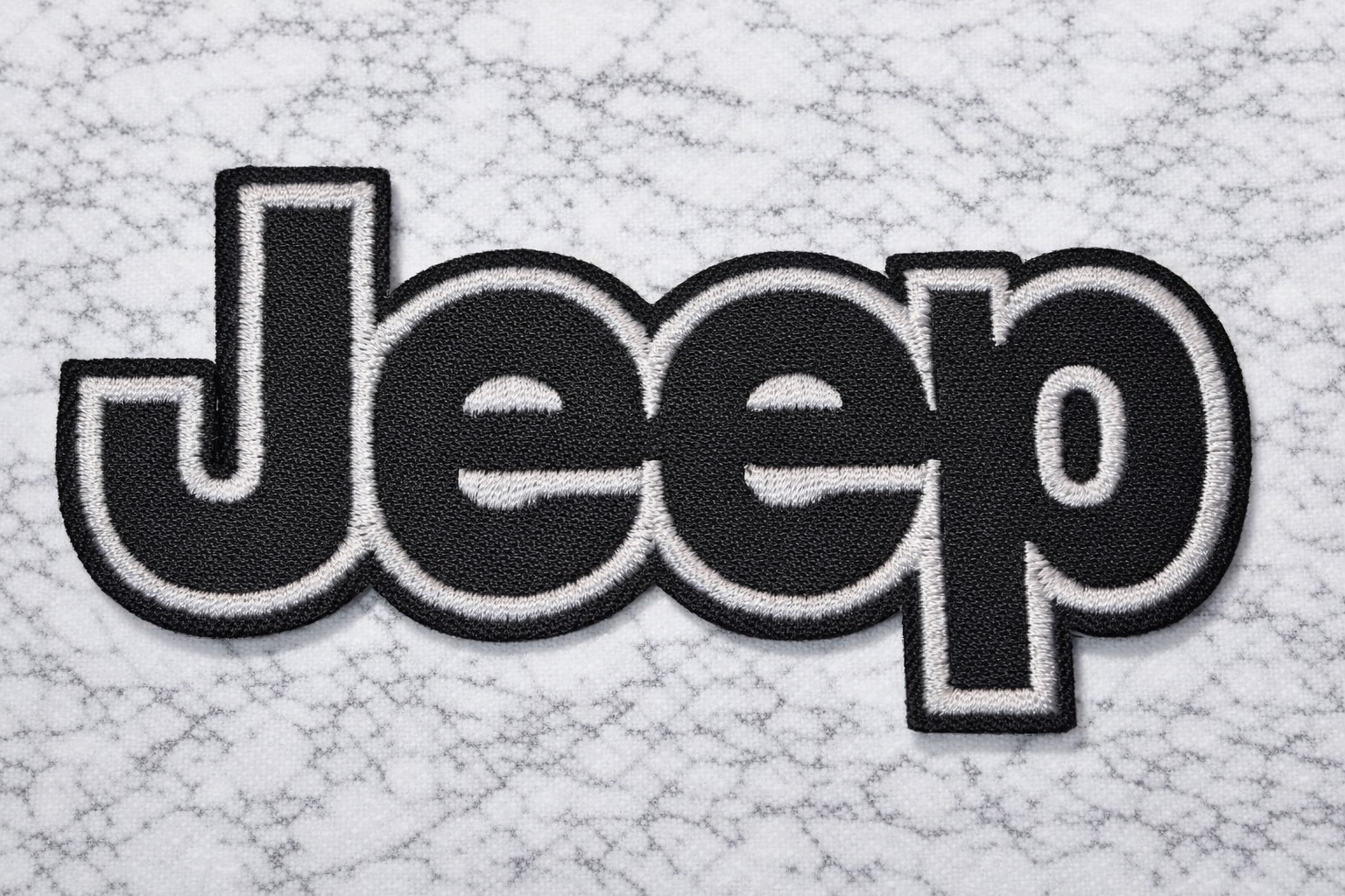 JEEP LOGO WRANGLER EMBROIDERED IRON ON PATCH 3.5"X1.5" FREE SHIPPING & TRACKING