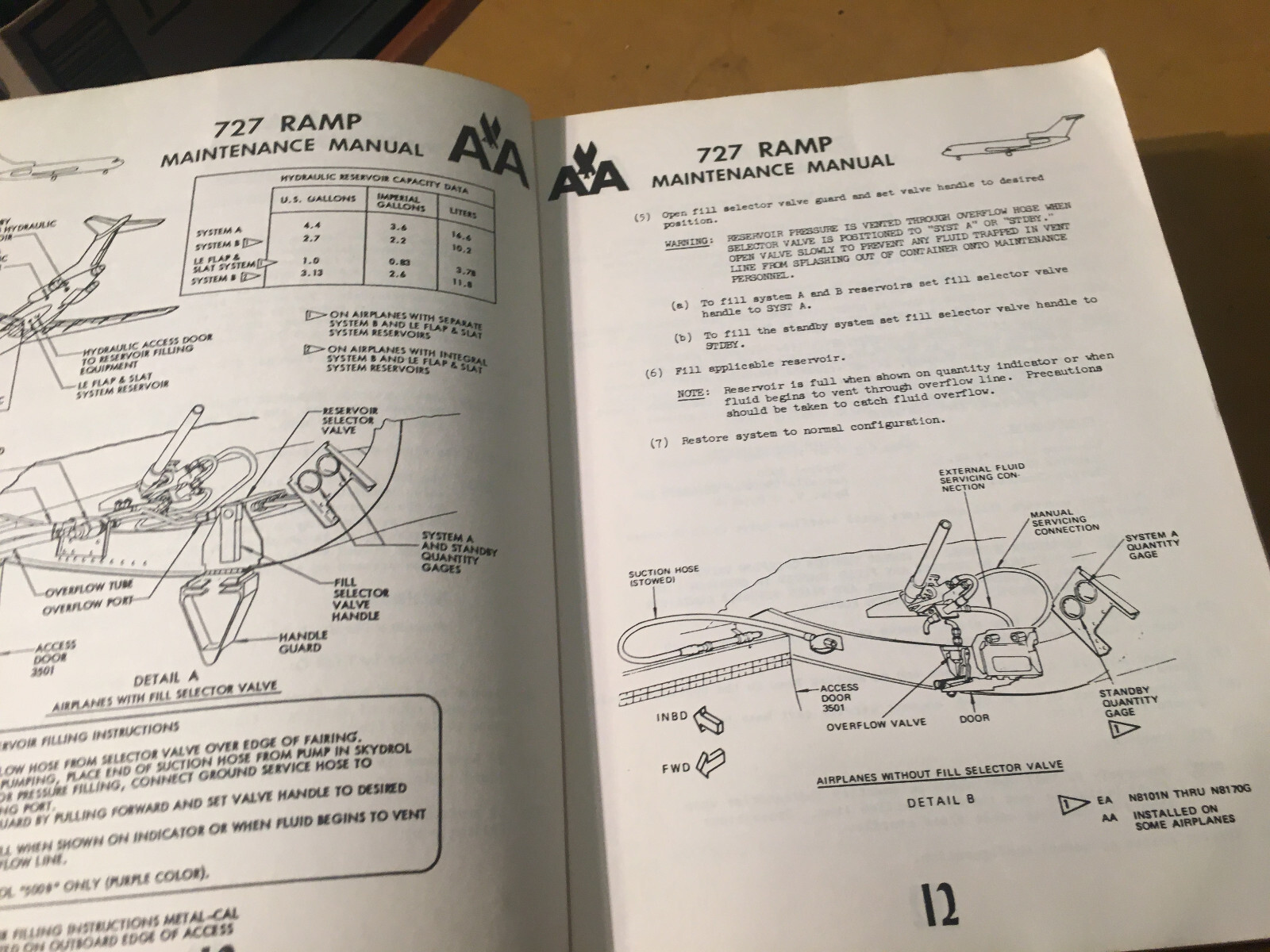 Boeing 727 Ramp Maintenance Manual